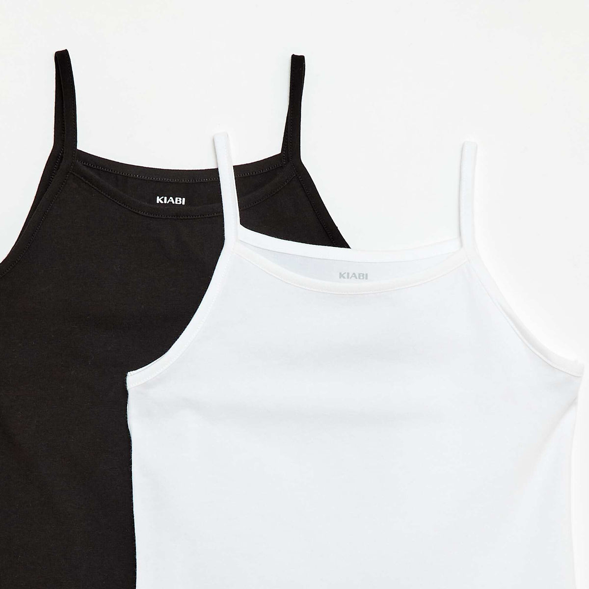 Pack de 2 camisetas sin mangas NEGRO