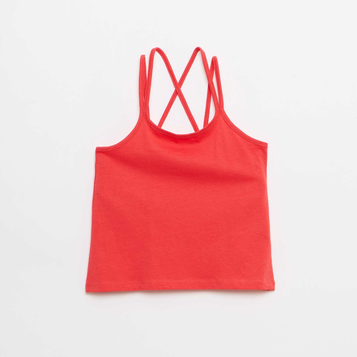 Pack de 2 camisetas de tirantes  una estampada ROSA