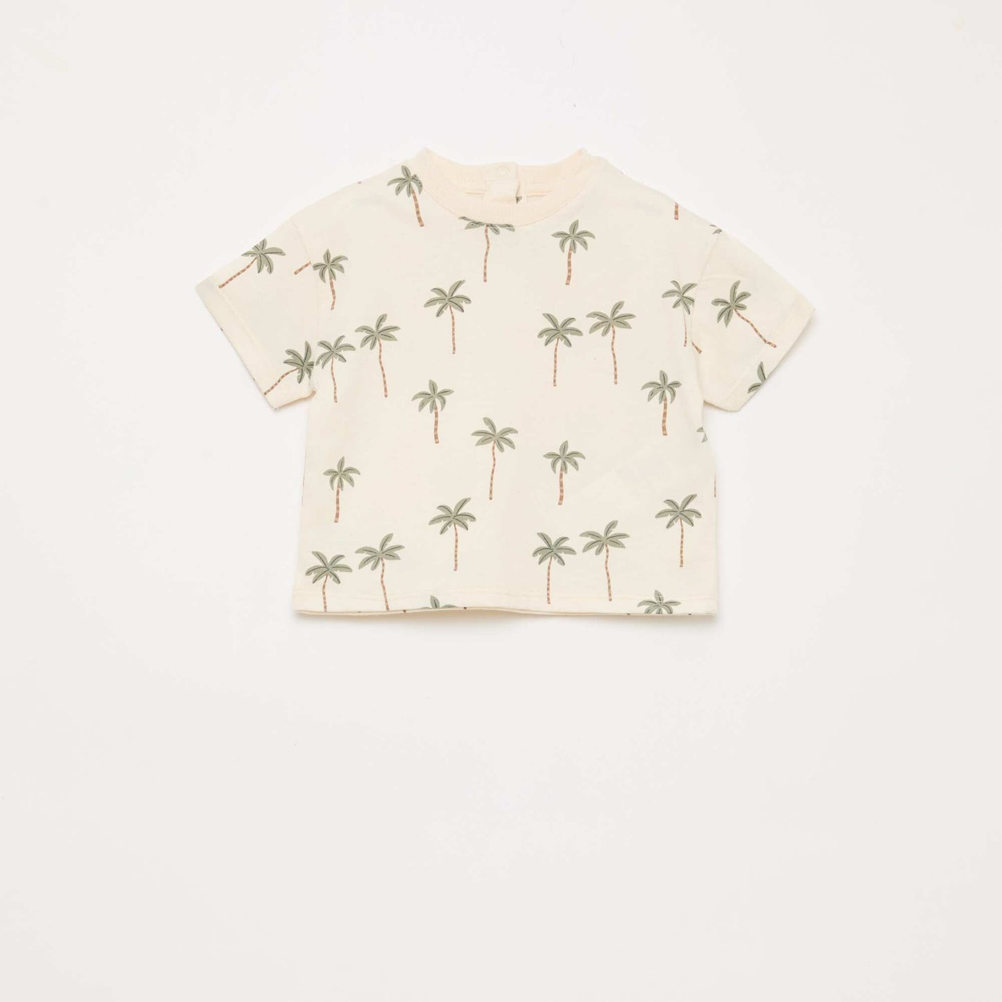 Conjunto camiseta + pantalón corto con estampado - 2 piezas BLANCO