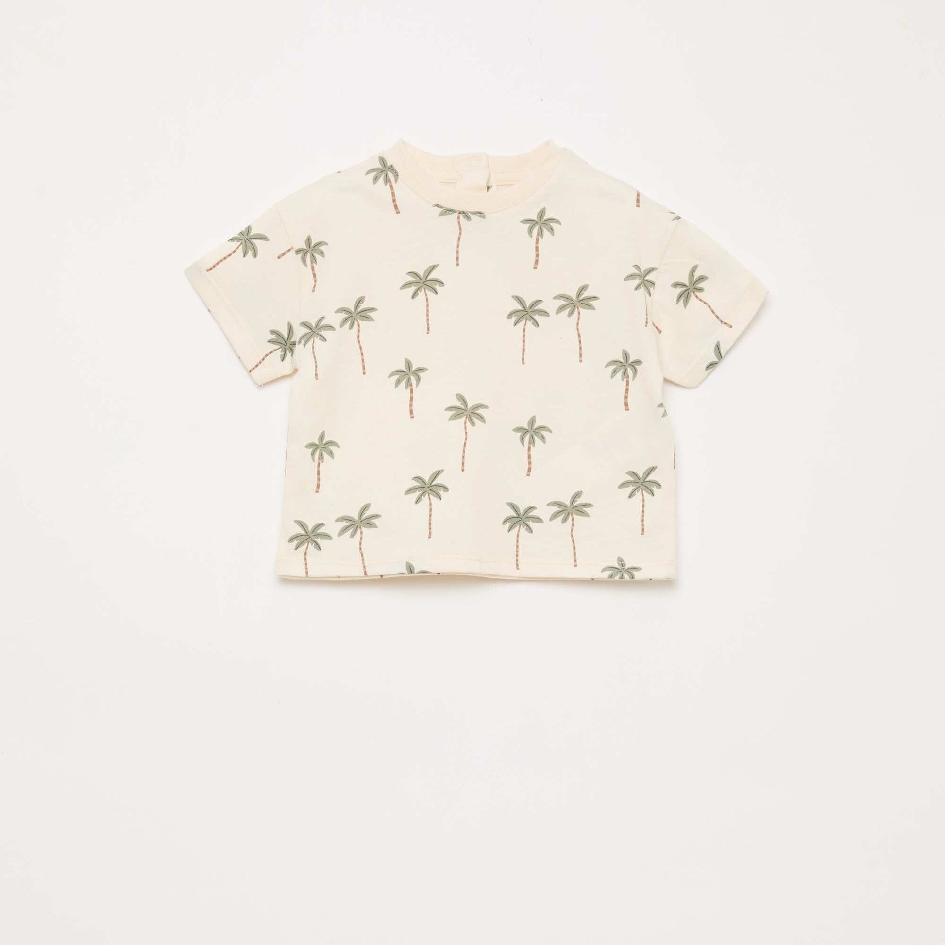 Conjunto camiseta + pantalón corto con estampado - 2 piezas BLANCO