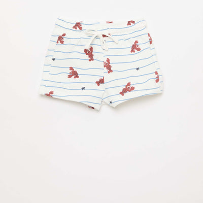 Conjunto camiseta + pantalón corto con estampado - 2 piezas BEIGE