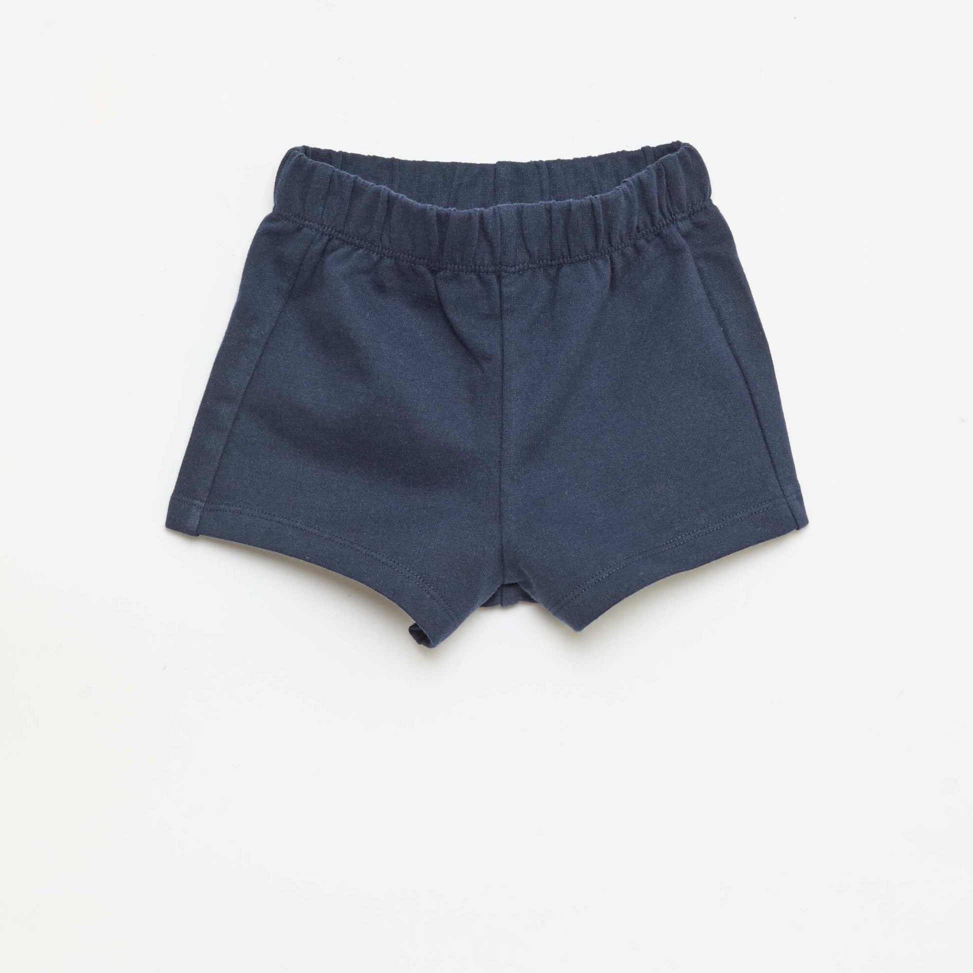 Conjunto de 2 piezas de algodón Camiseta + pantalón corto BLANCO