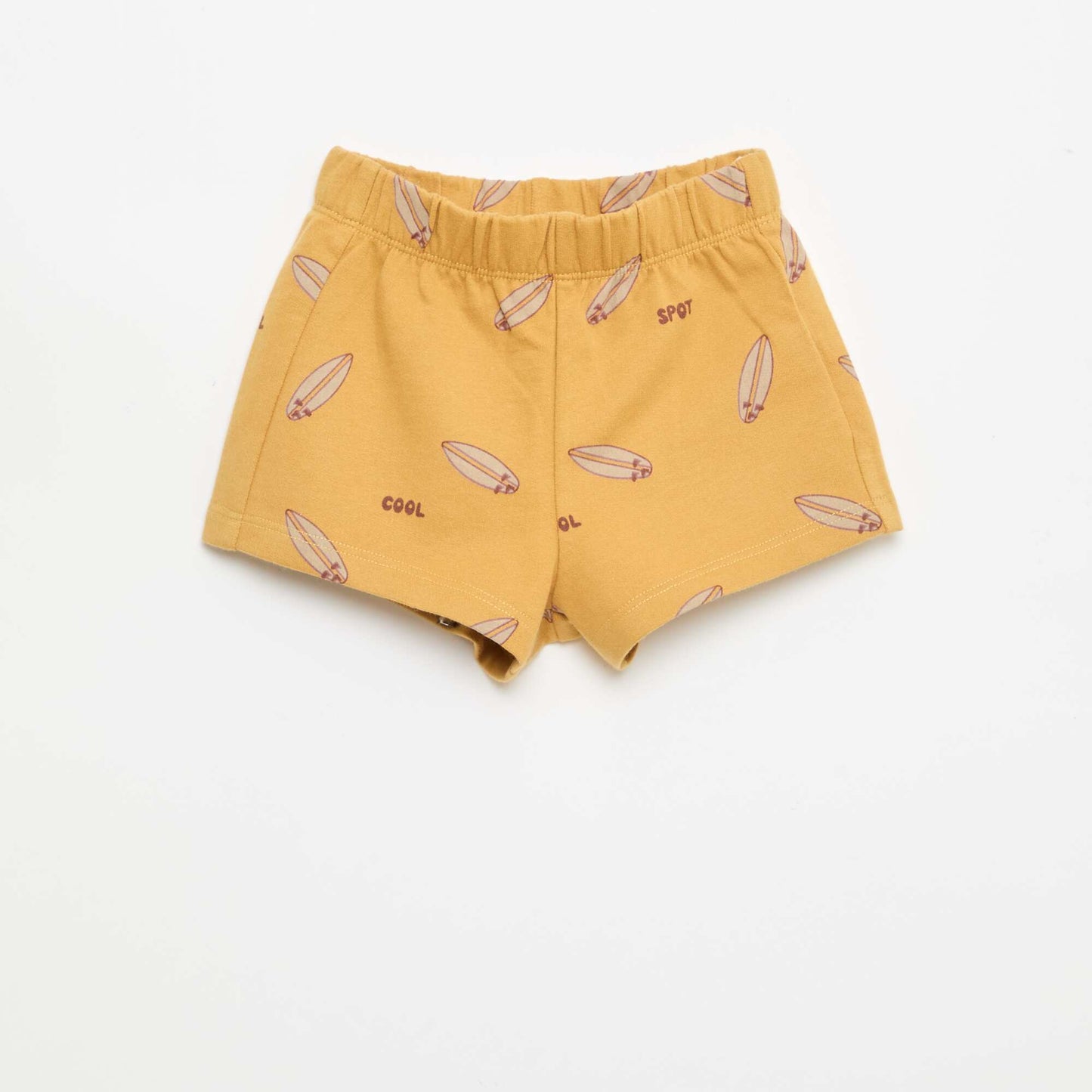 Conjunto de 2 piezas de algodón Camiseta + pantalón corto BLANCO