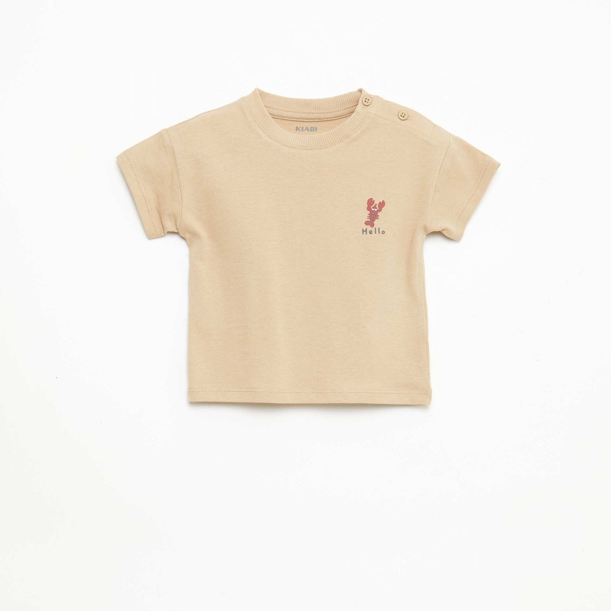 Pack 2 piezas pantalón corto + camiseta BEIGE