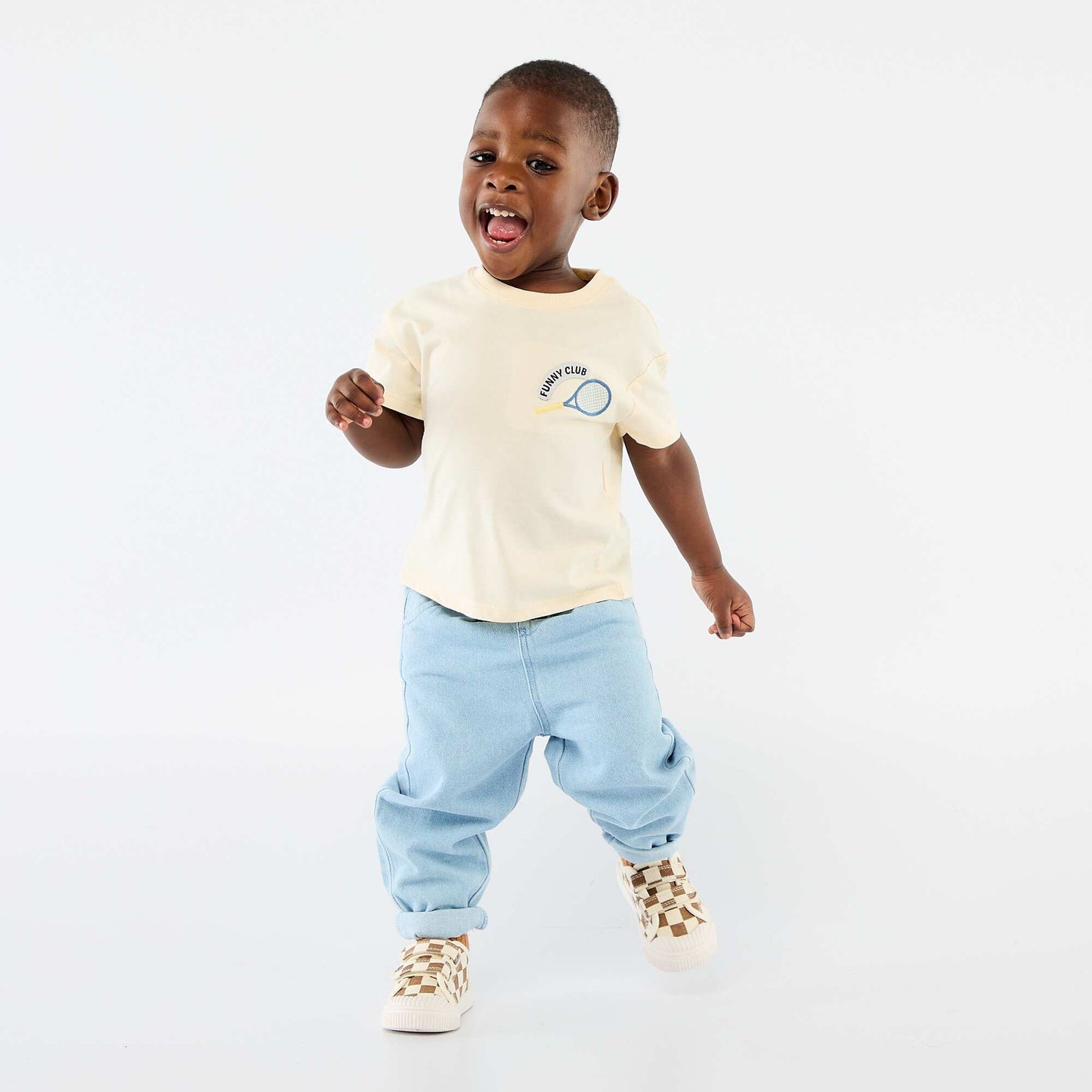 Conjunto camiseta + pantalón denim - 2 piezas AZUL