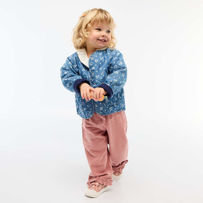 Pantalón de lino mezclado ROSA