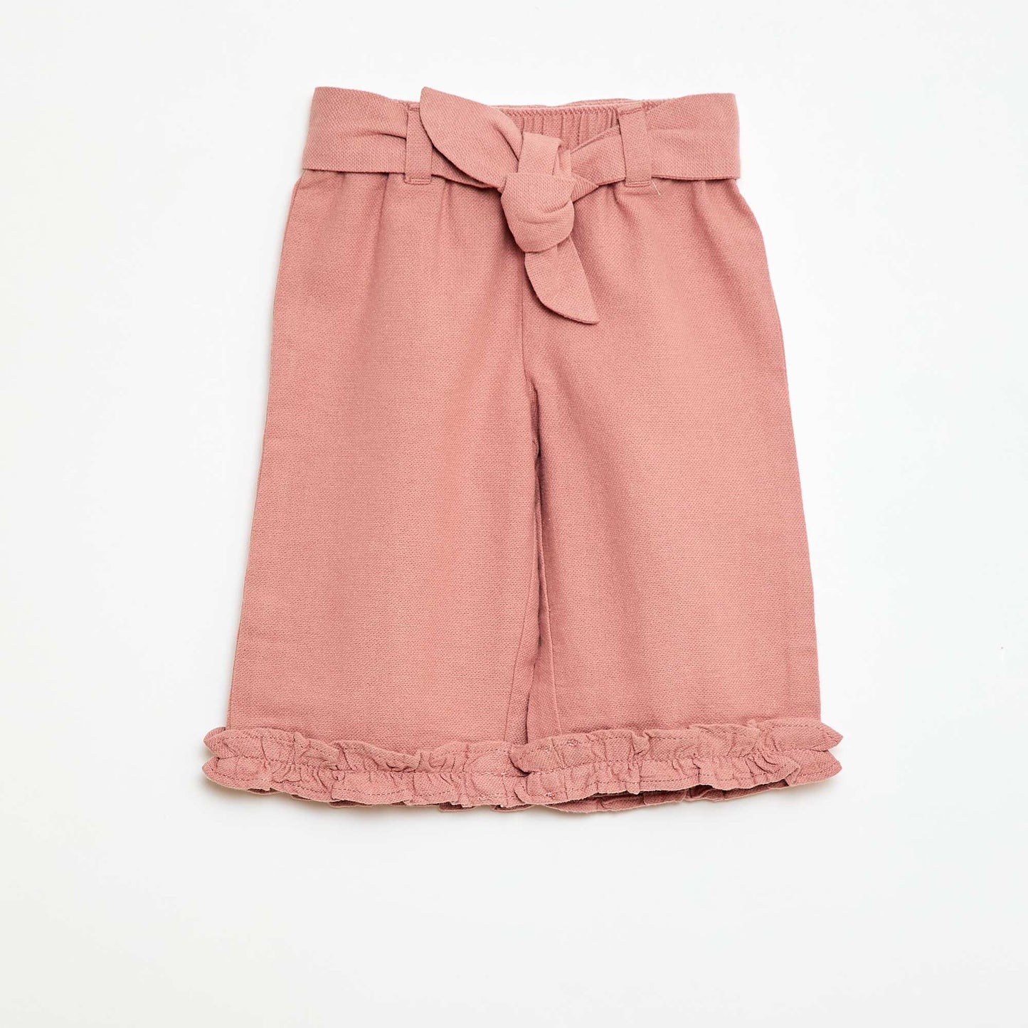Pantalón de lino mezclado ROSA
