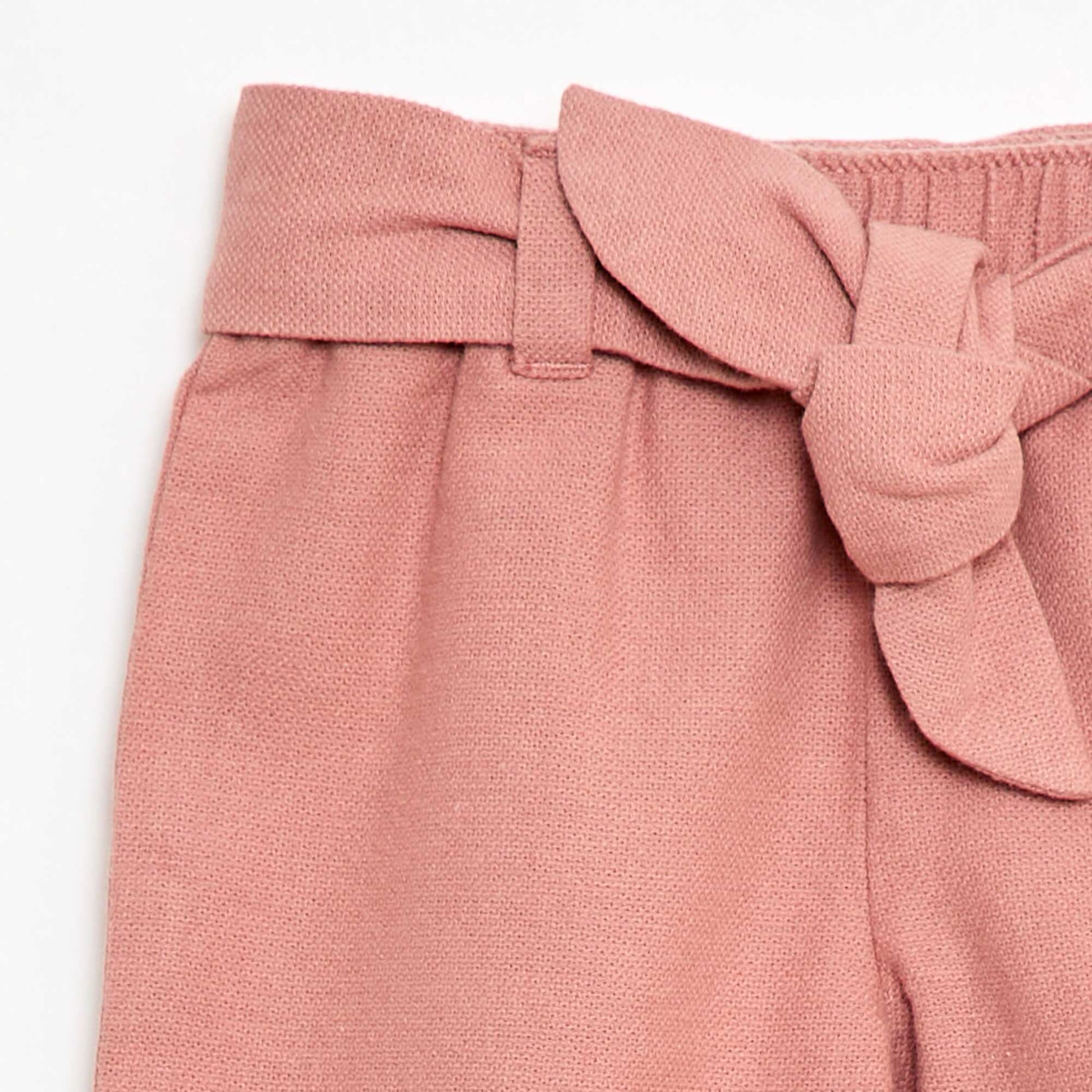 Pantalón de lino mezclado ROSA