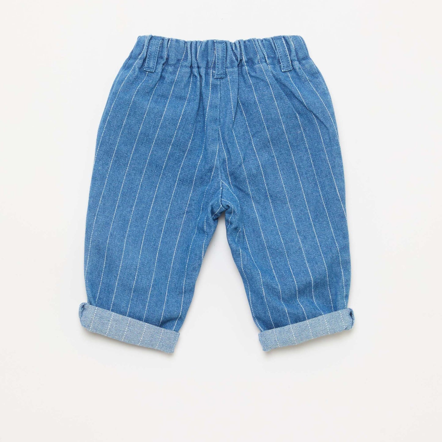 Pantalón jean con bolsillos de parche originales AZUL