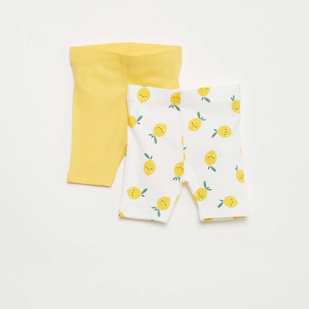 Pack de 2 leggings cortos AMARILLO