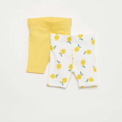 Pack de 2 leggings cortos AMARILLO