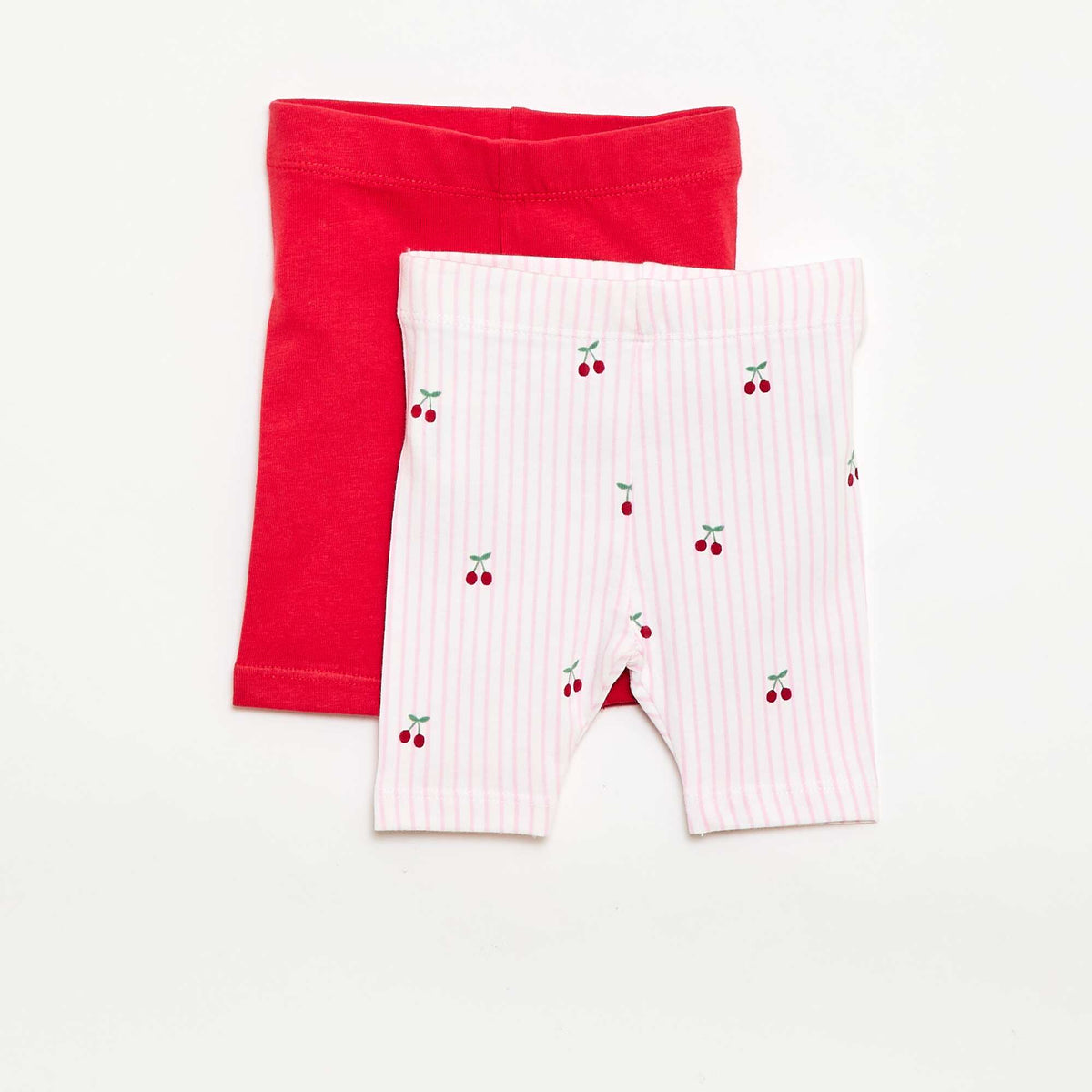 Pack de 2 leggings cortos BLANCO