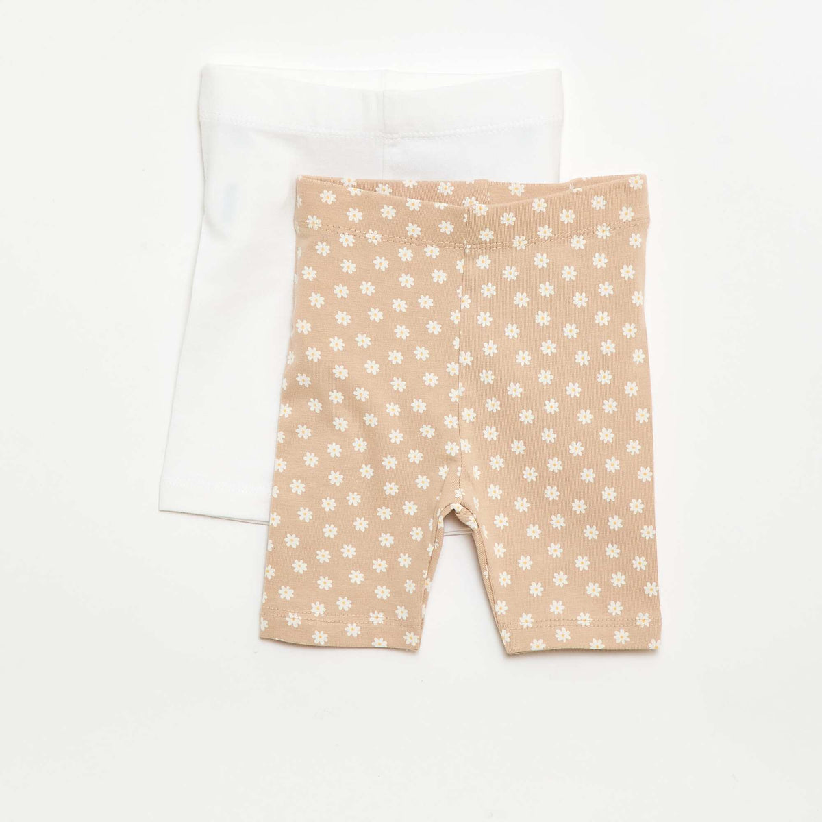 Pack de 2 leggings cortos BEIGE