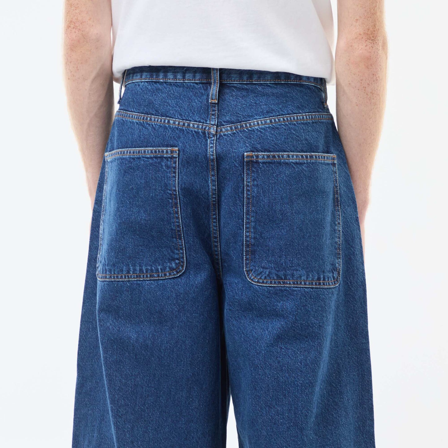 Baggy denim fit en algodón AZUL