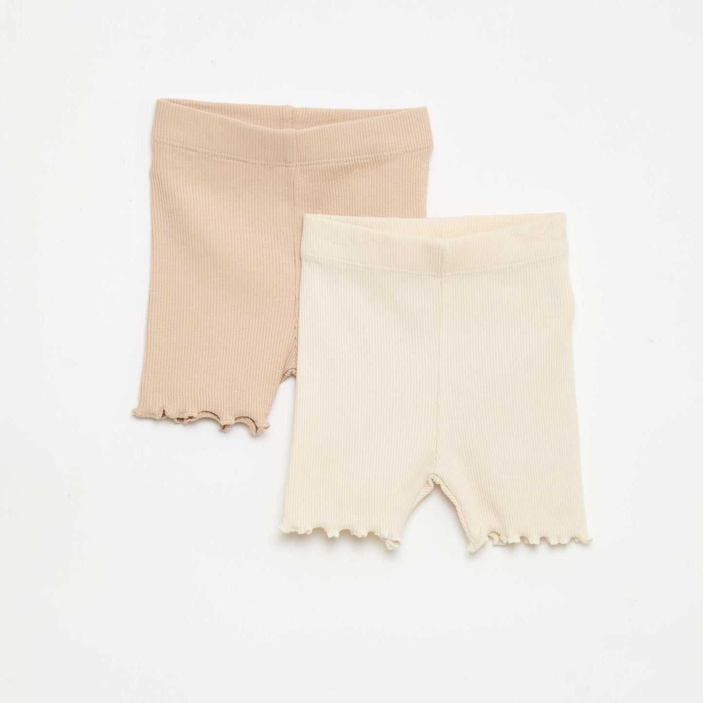 Pack de leggings de canalé - 2 unidades BEIGE