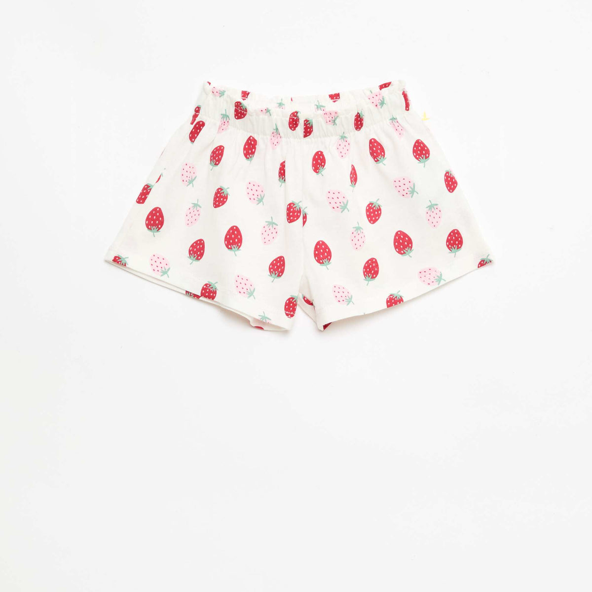 Pack camiseta + pantalón corto estampado BLANCO