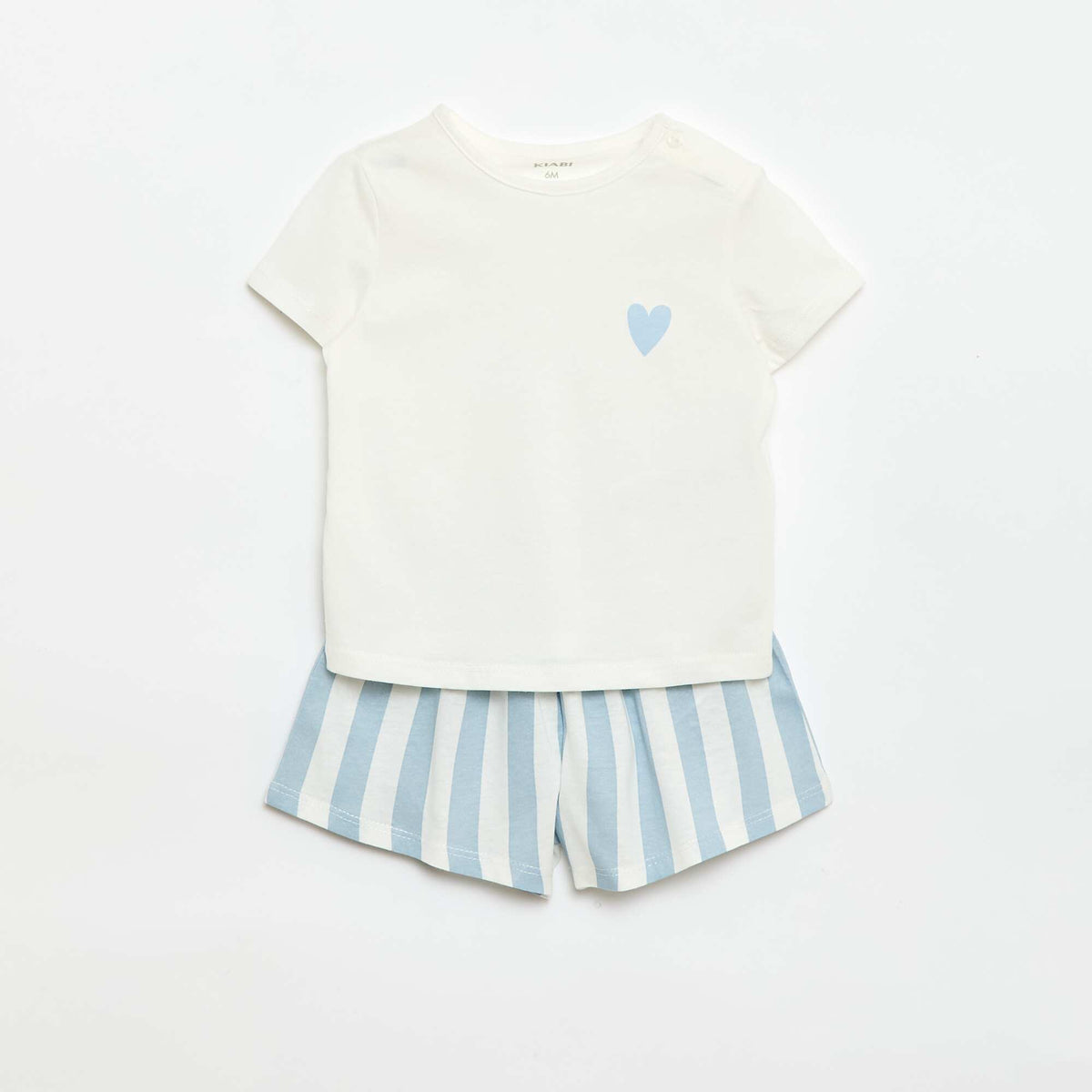 Pack camiseta + pantalón corto estampado AZUL