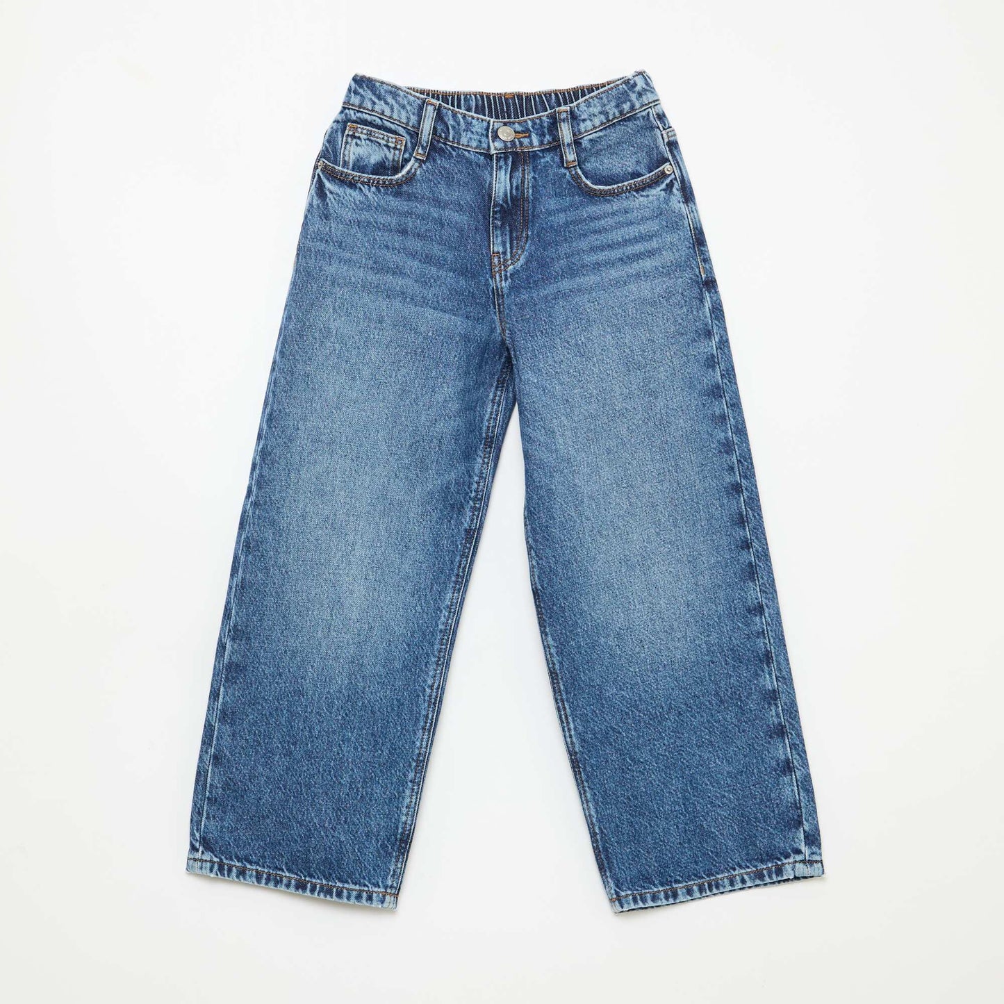 Jean baggy liso 5 bolsillos AZUL