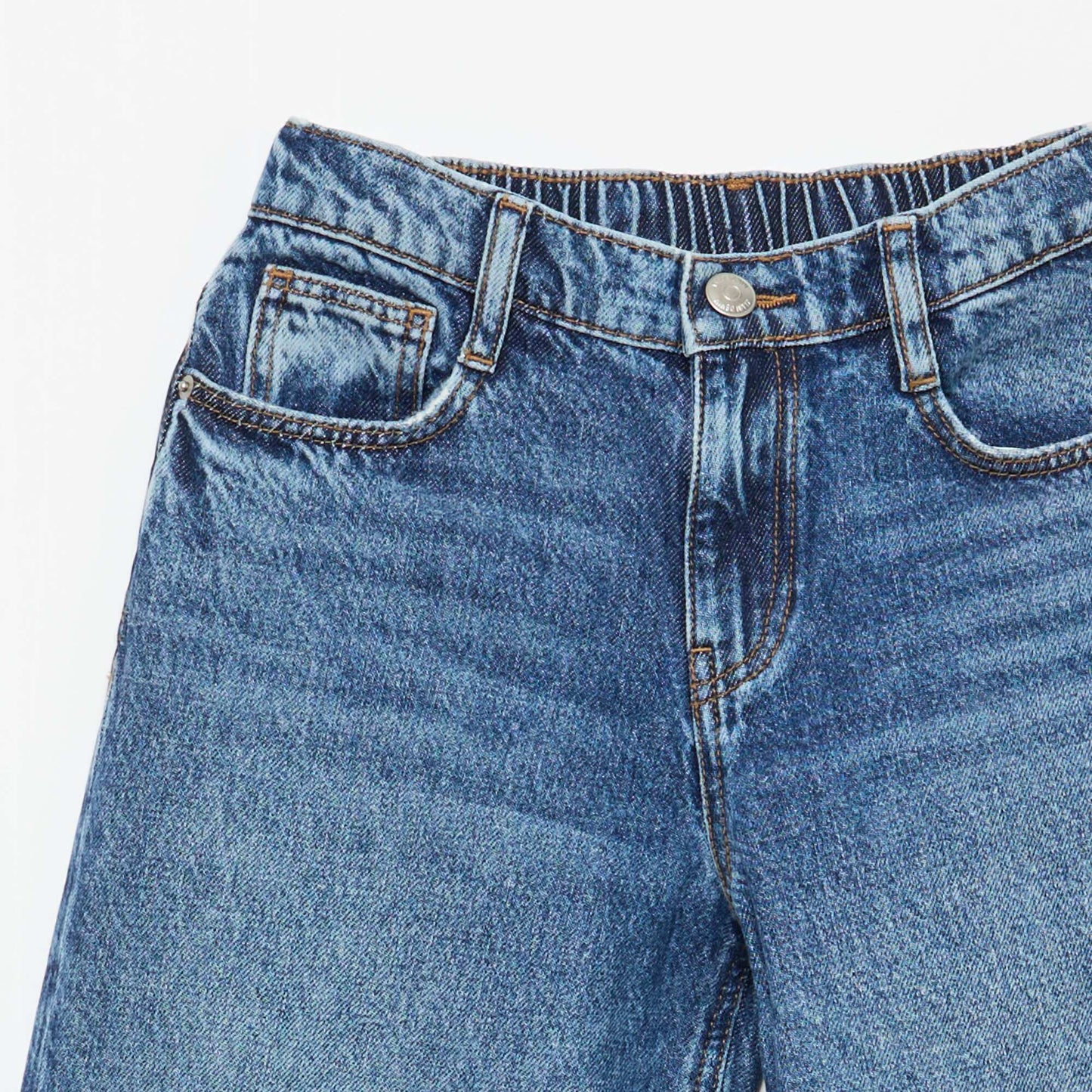 Jean baggy liso 5 bolsillos AZUL
