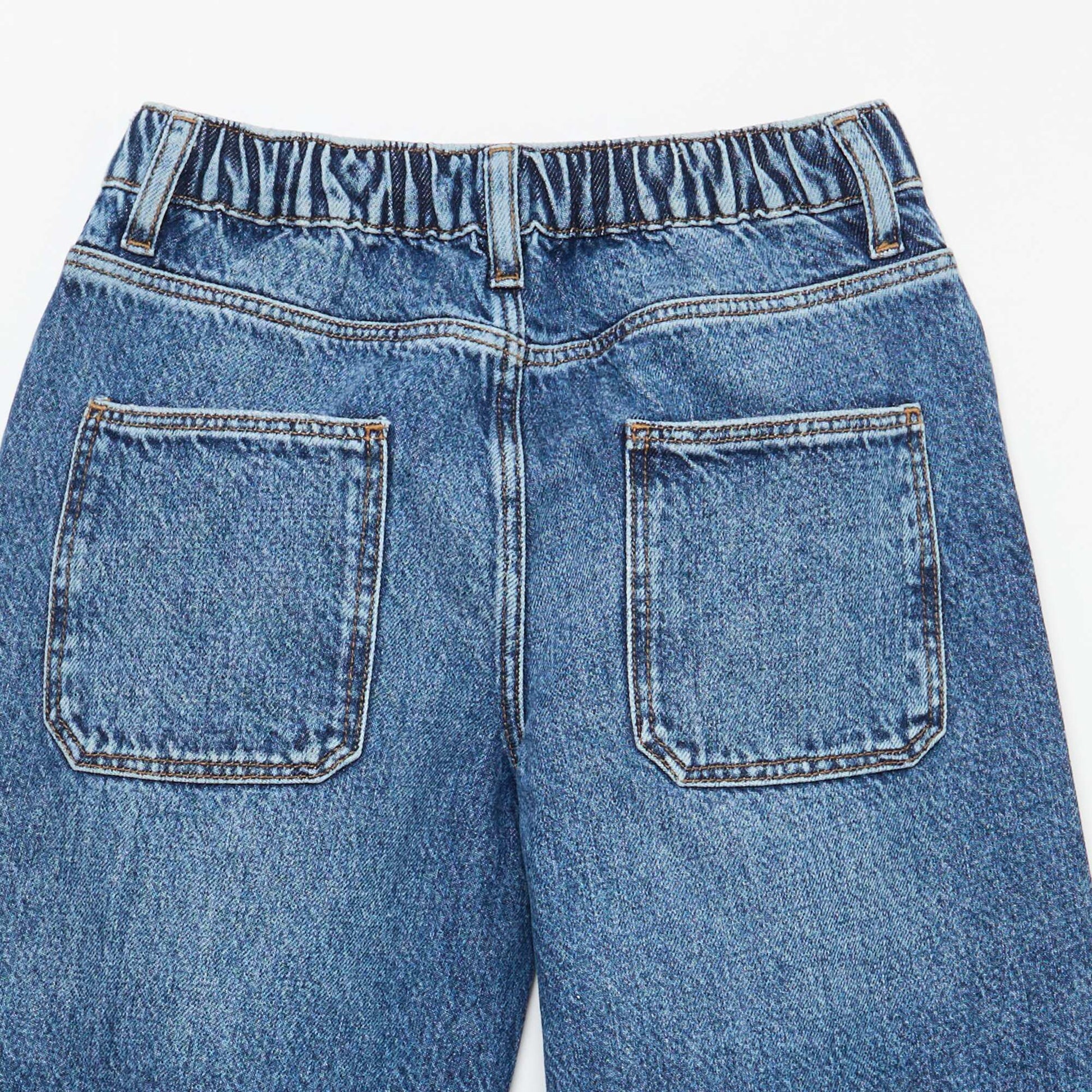 Jean baggy liso 5 bolsillos AZUL