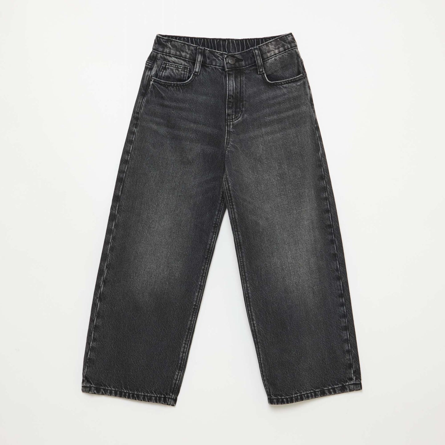 Jean baggy liso 5 bolsillos NEGRO