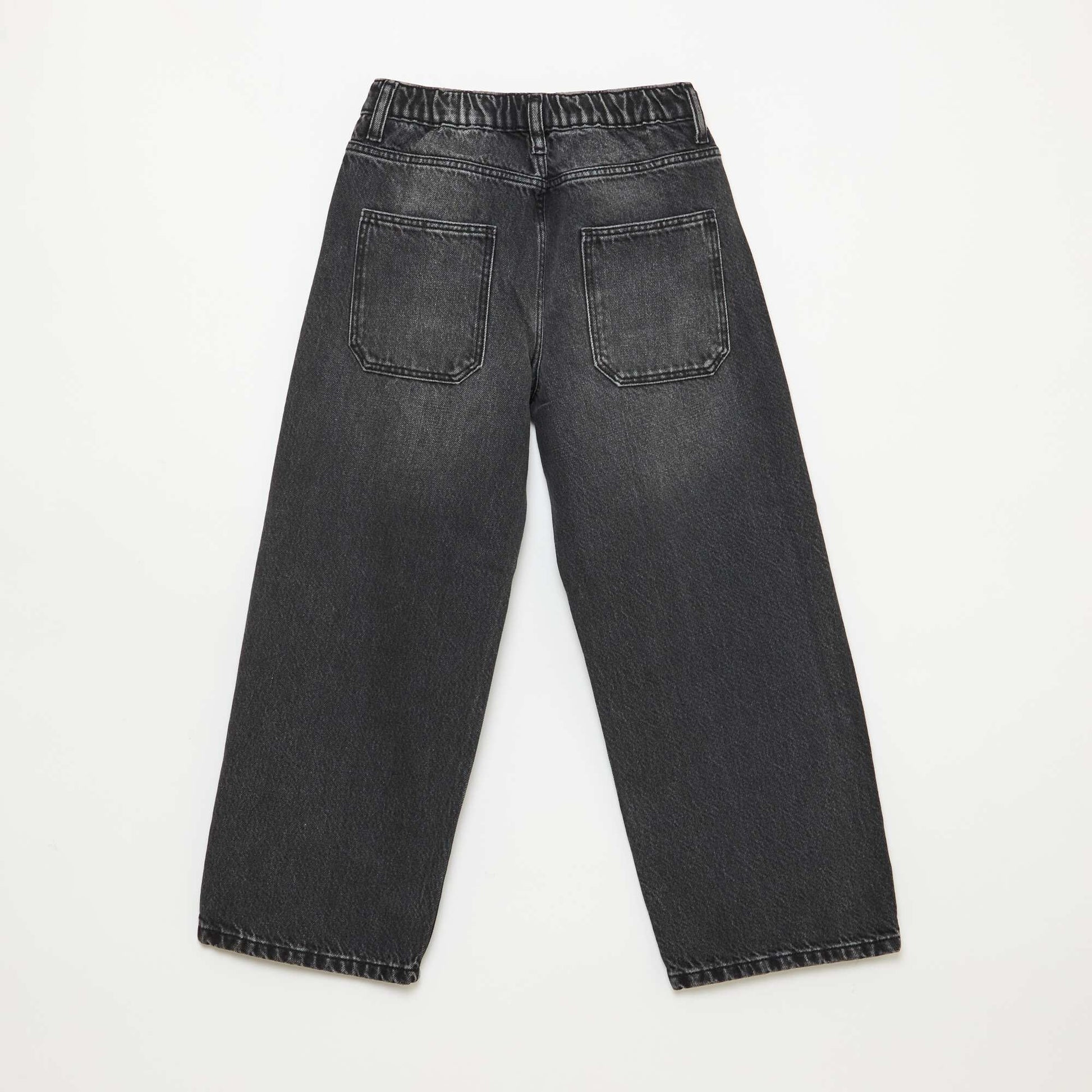 Jean baggy liso 5 bolsillos NEGRO