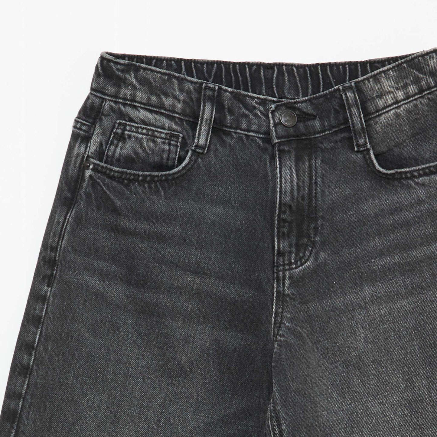 Jean baggy liso 5 bolsillos NEGRO