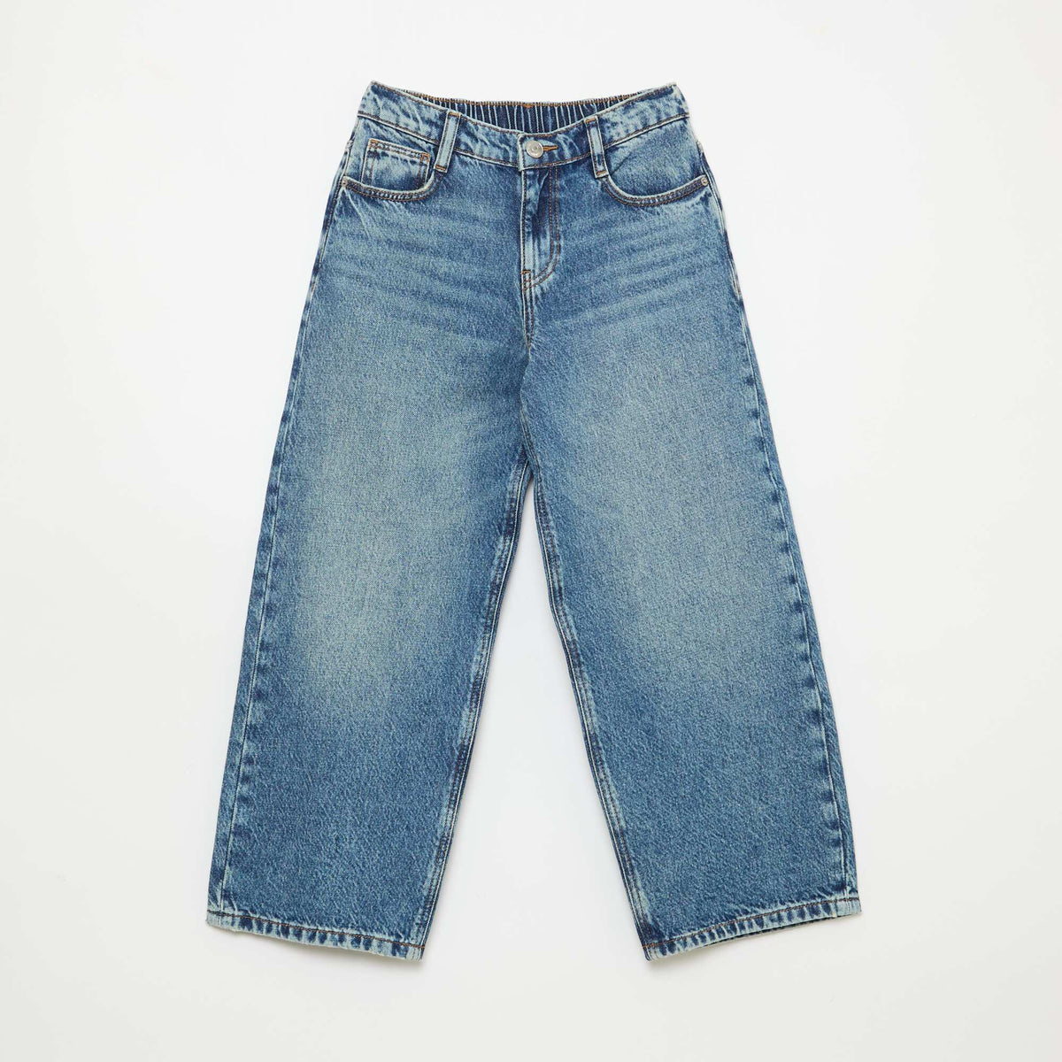 Jean baggy liso 5 bolsillos AZUL
