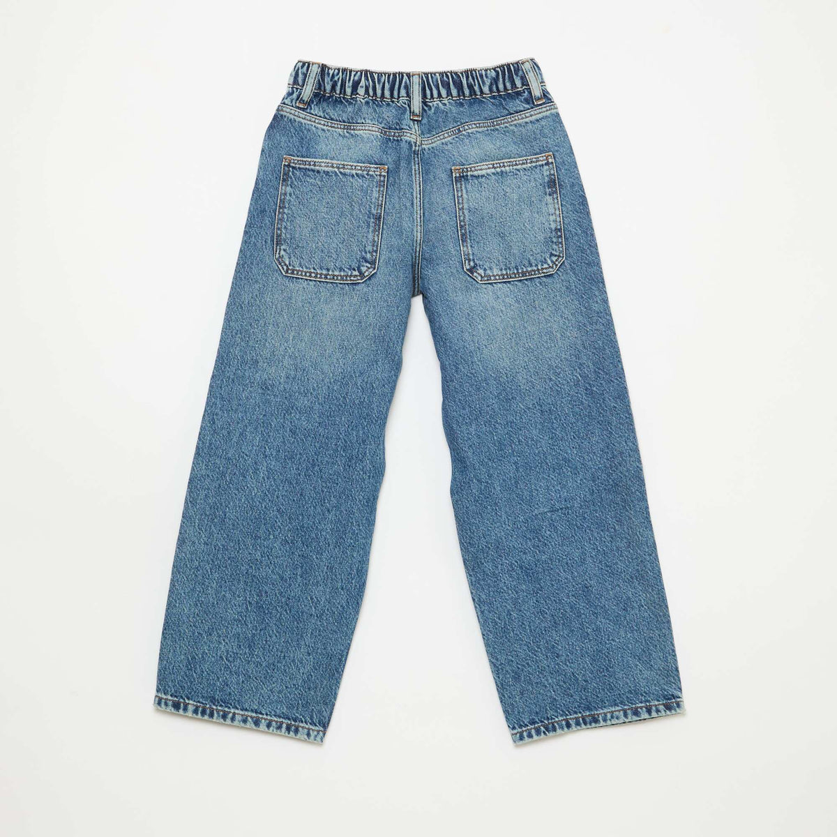 Jean baggy liso 5 bolsillos AZUL