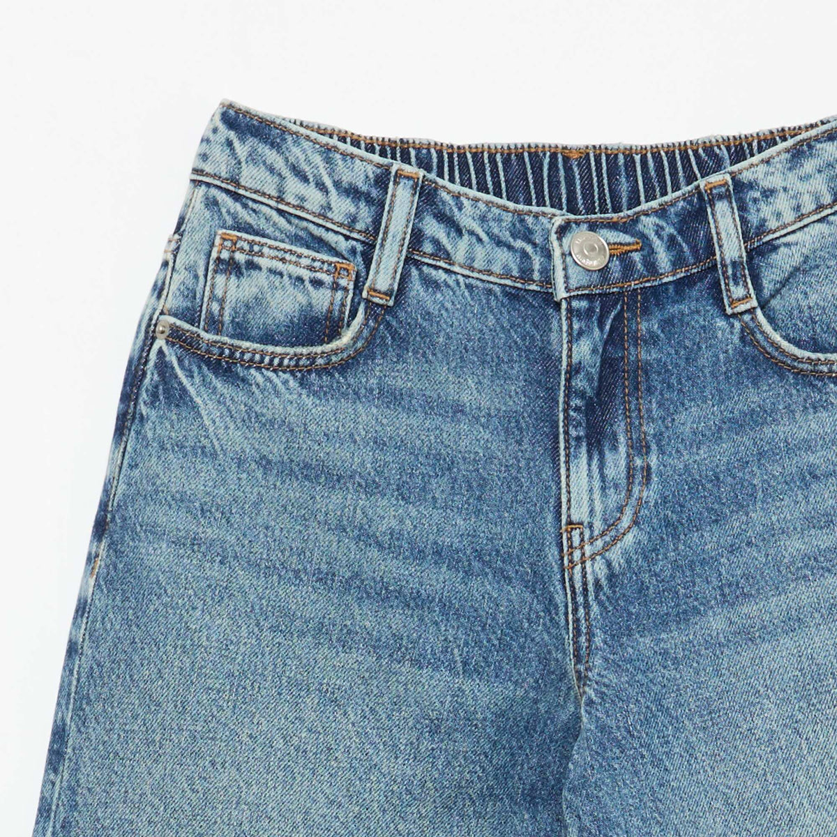 Jean baggy liso 5 bolsillos AZUL