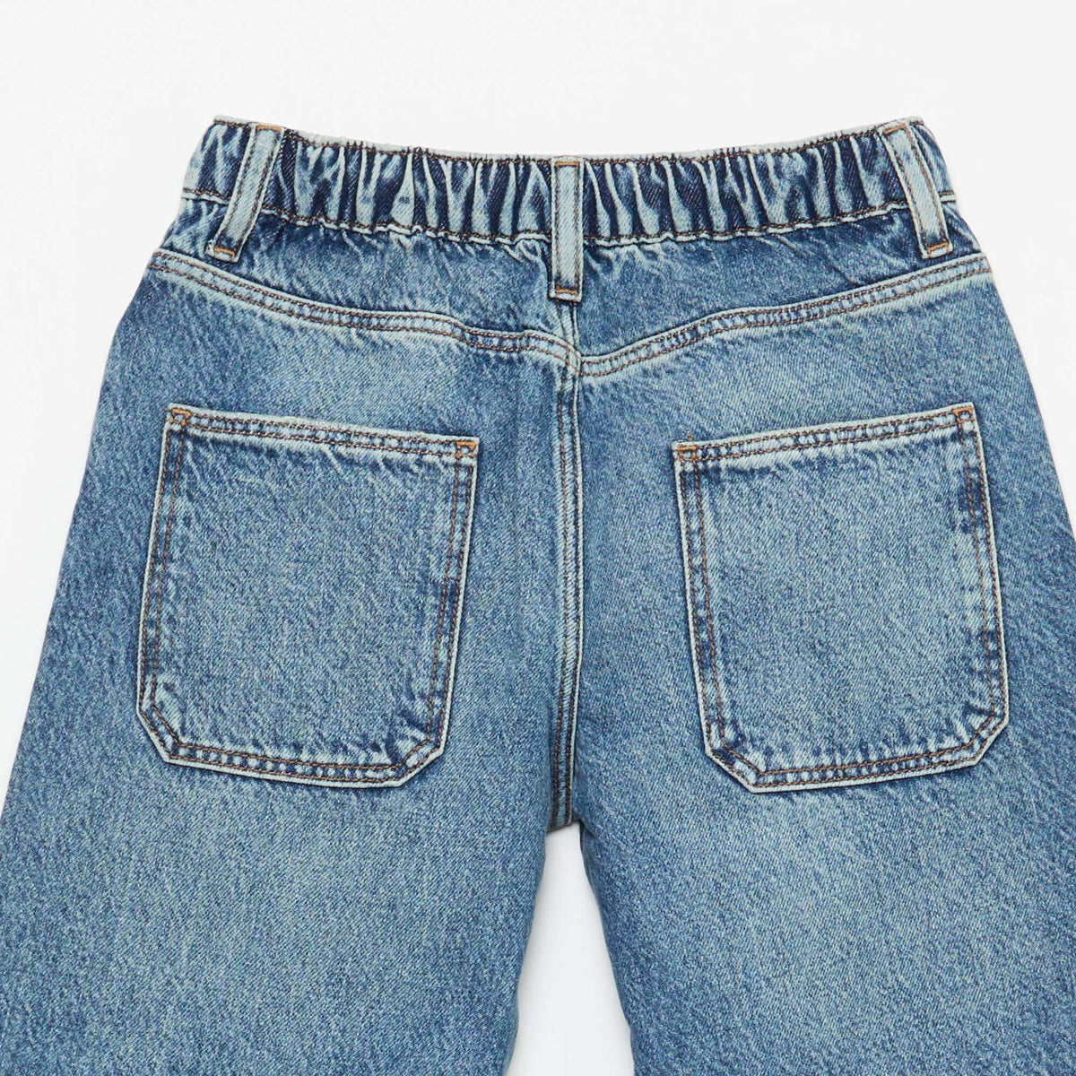 Jean baggy liso 5 bolsillos AZUL