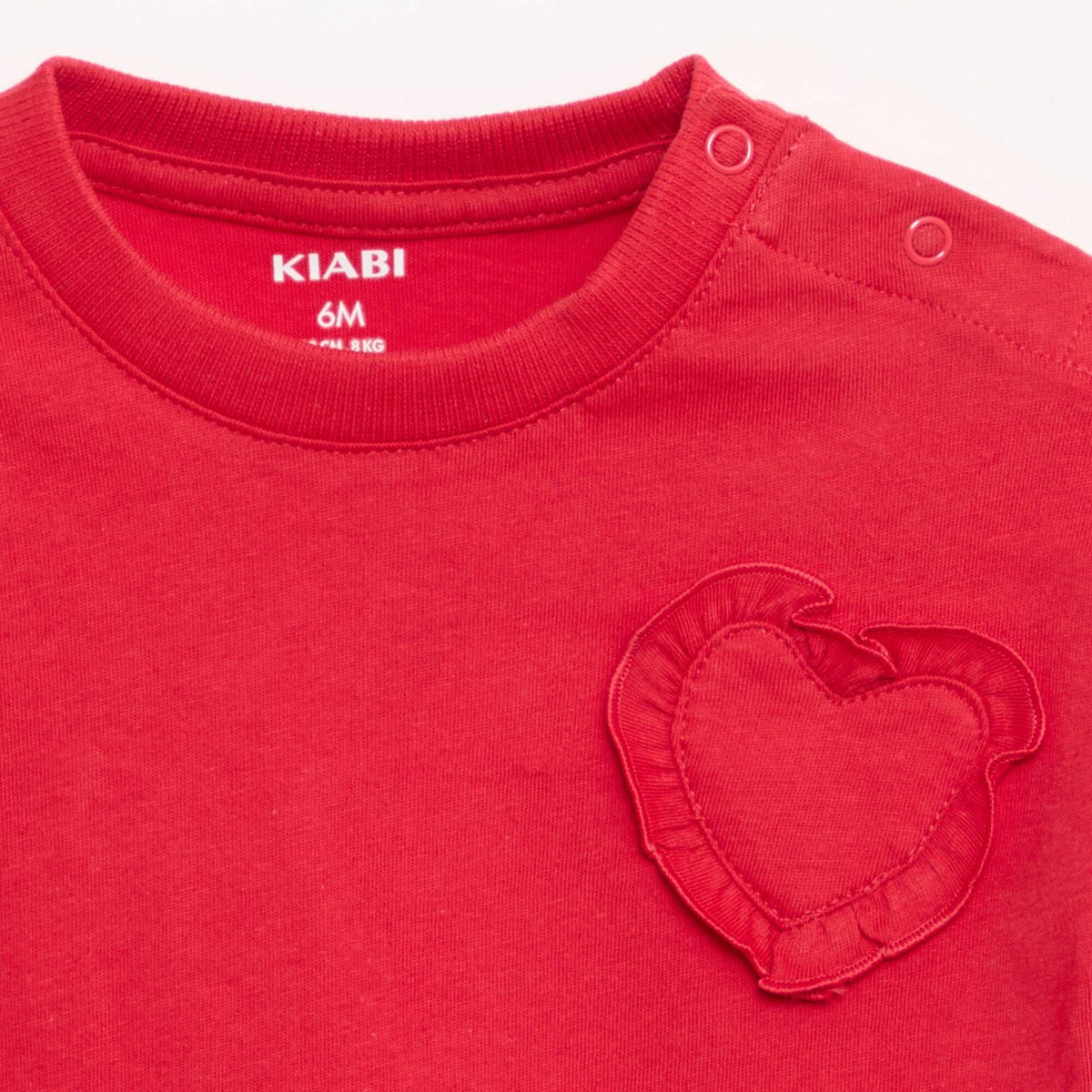Pack de 2 camisetas con detalle en el pecho ROSA