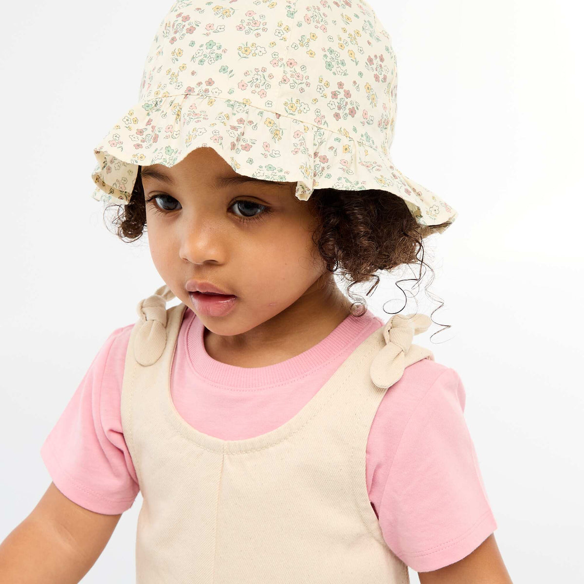 Mono corto en twill con tirantes BLANCO