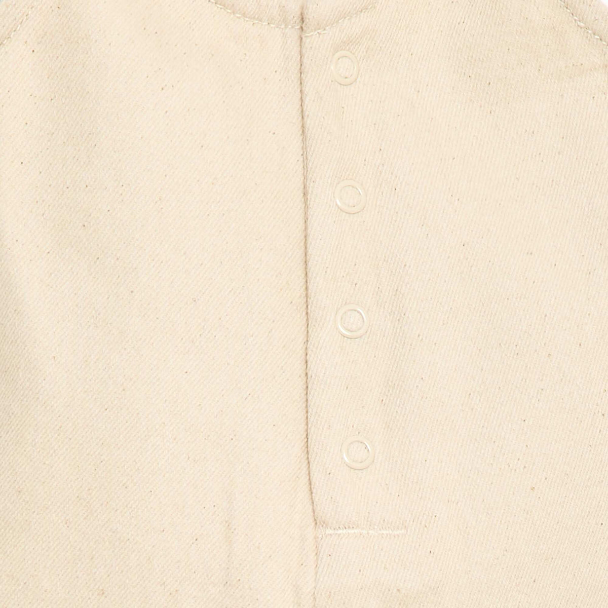 Mono corto en twill con tirantes BLANCO