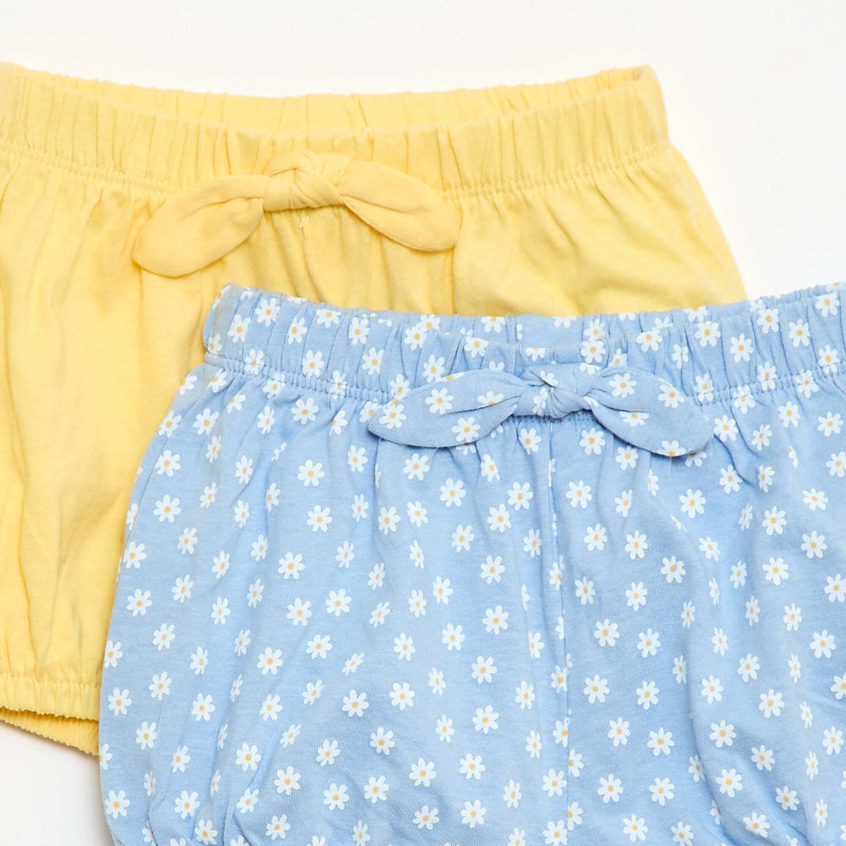 Pack de 2 pantalones cortos con lazos de fantasía AZUL