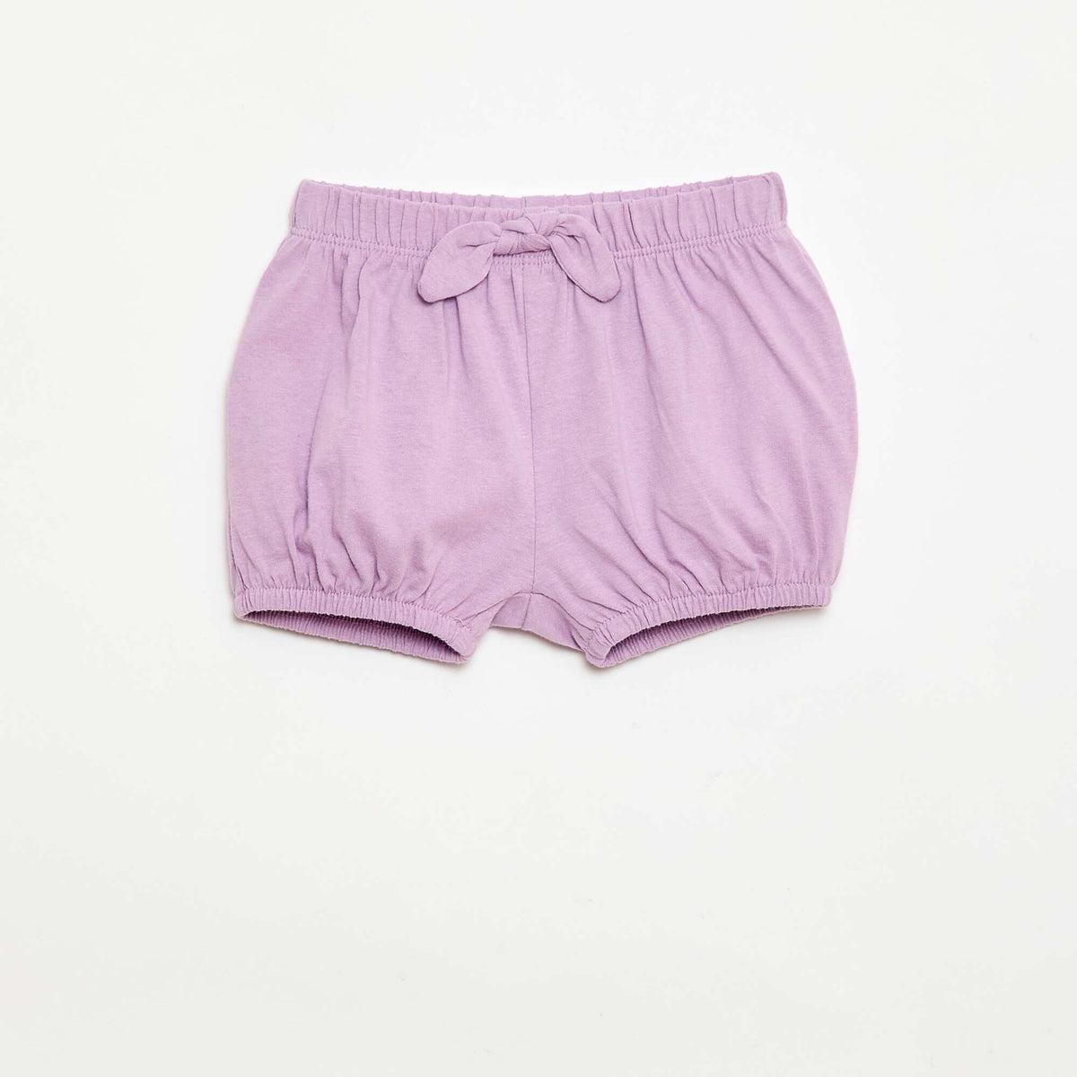 Pack de 2 pantalones cortos con lazos de fantasía BLANCO