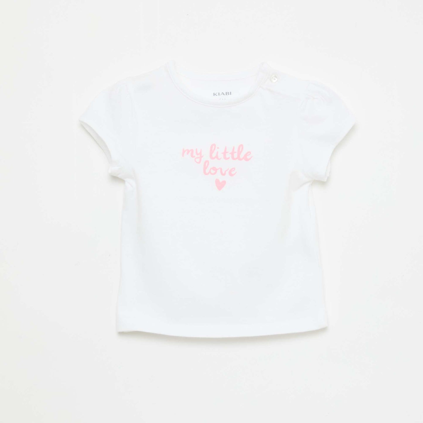 Camiseta de punto de manga corta BLANCO