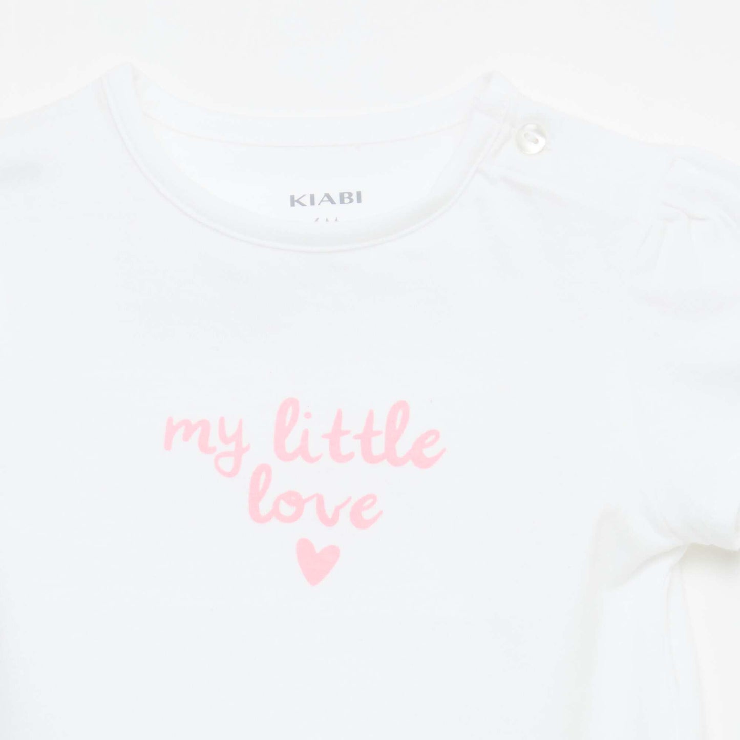 Camiseta de punto de manga corta BLANCO