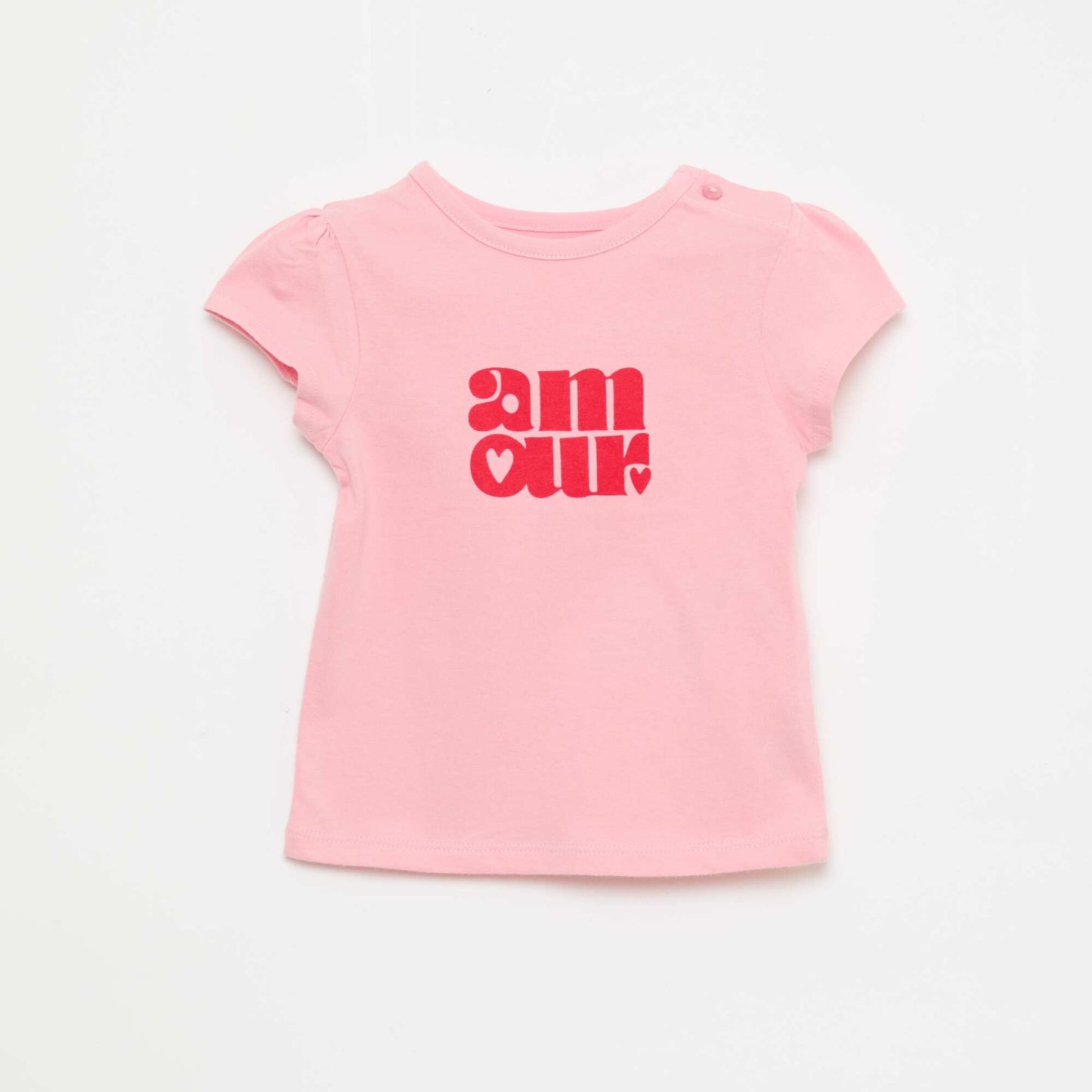 Camiseta de punto de manga corta ROSA
