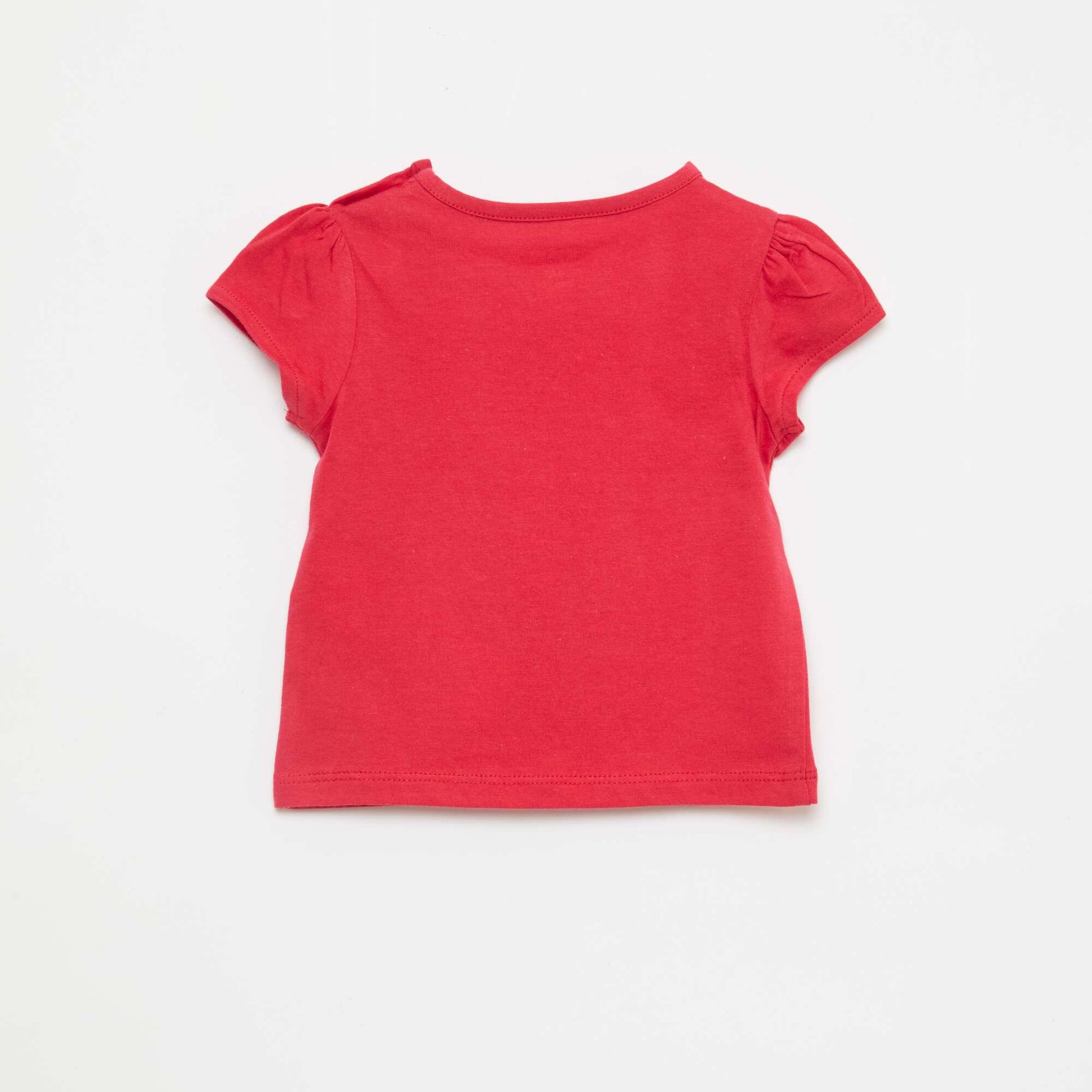 Camiseta de punto de manga corta ROJO