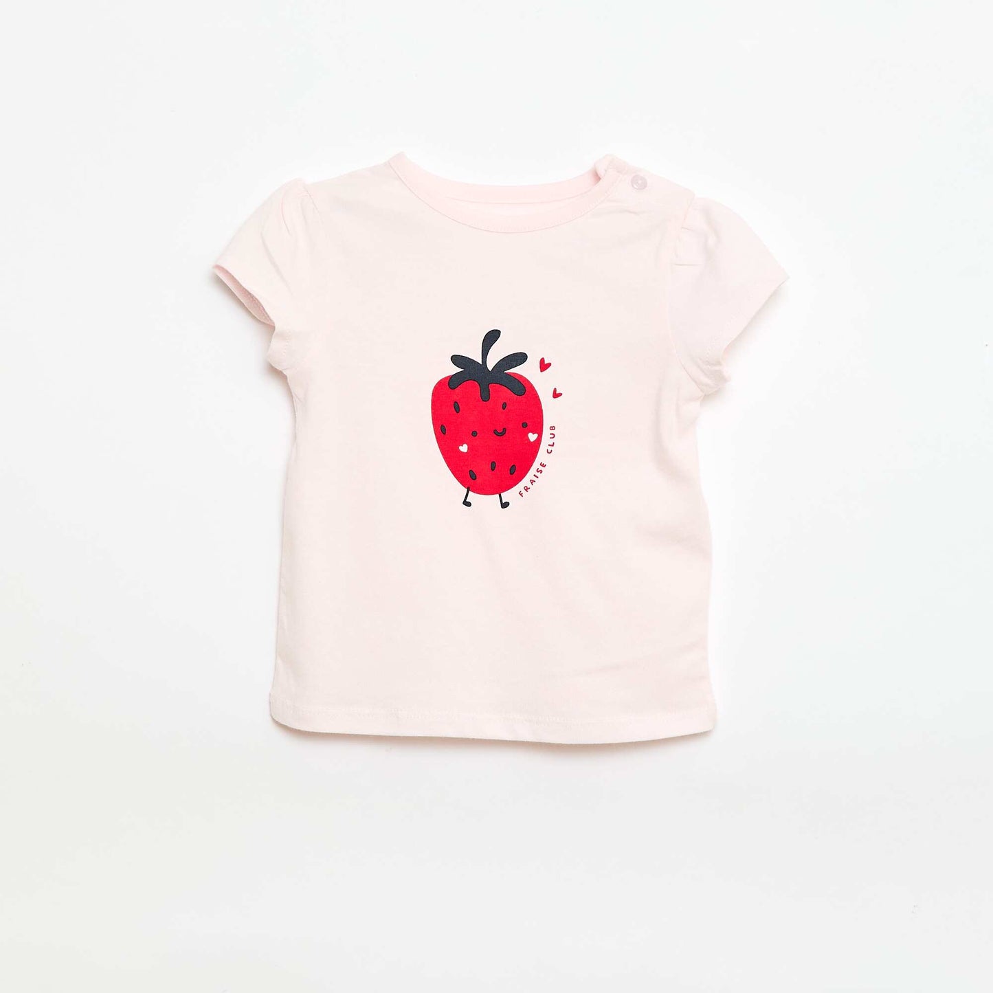 Camiseta de punto con mangas cortas ROSA