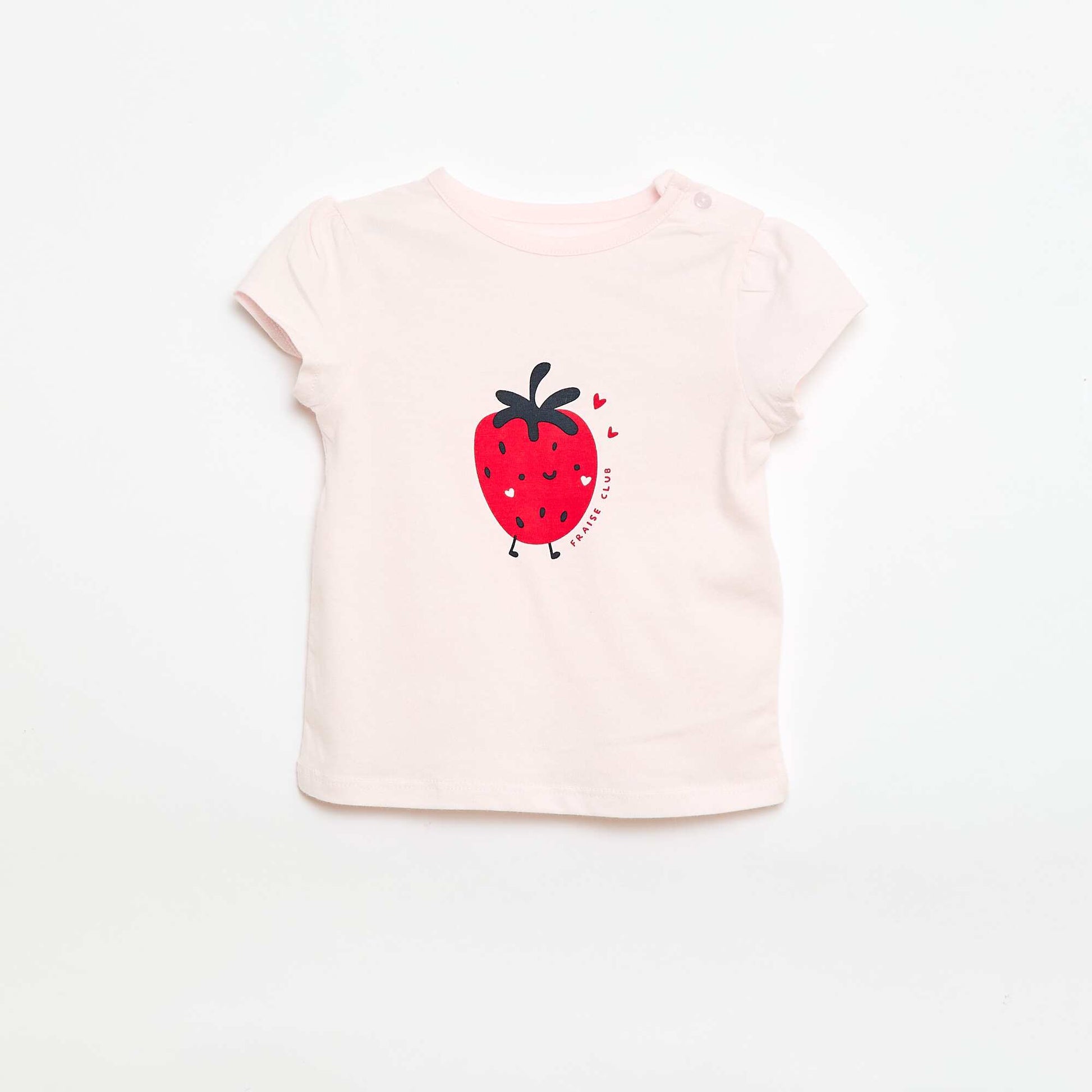 Camiseta de punto con mangas cortas ROSA