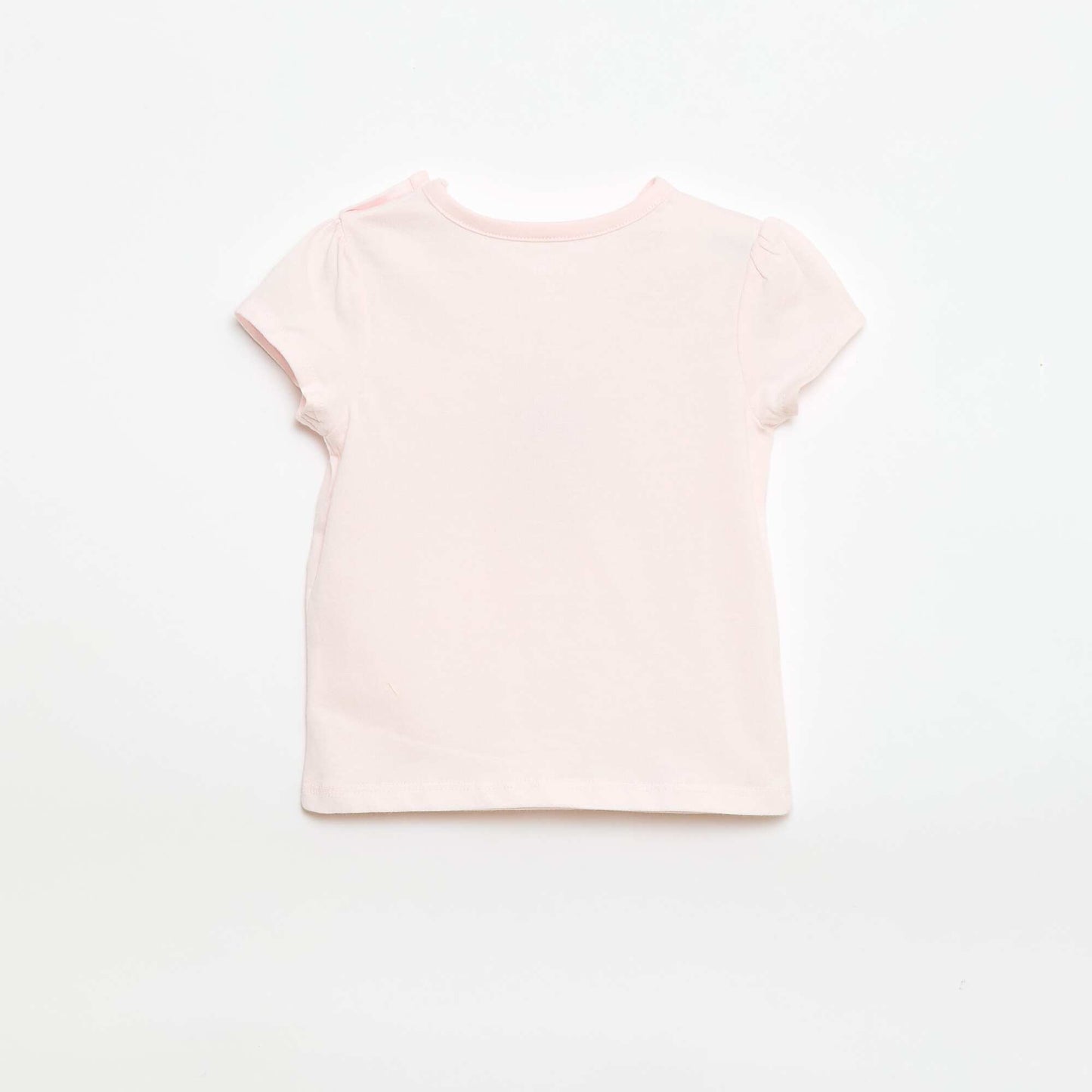 Camiseta de punto con mangas cortas ROSA