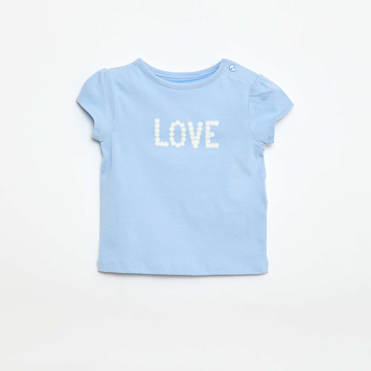 Camiseta de punto con mangas cortas AZUL