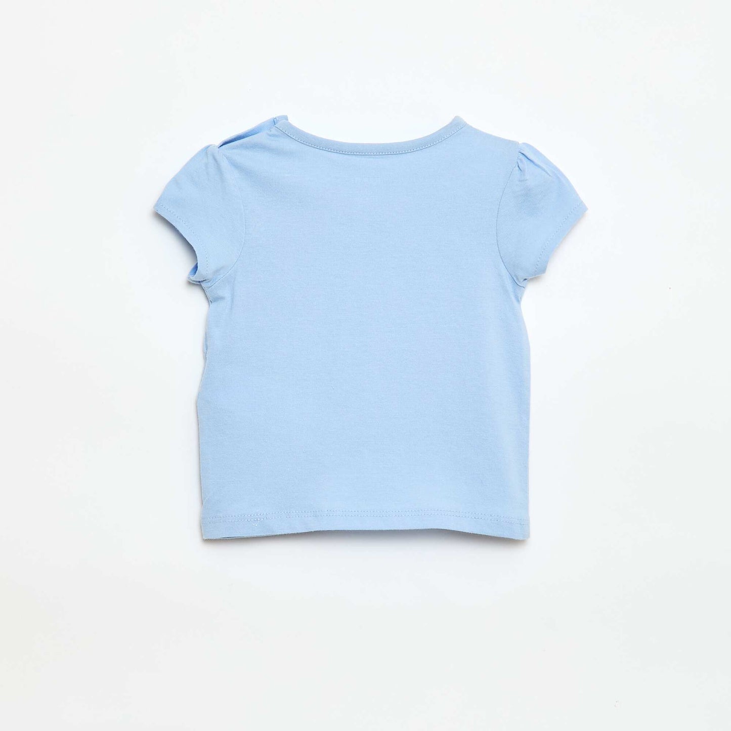 Camiseta de punto con mangas cortas AZUL
