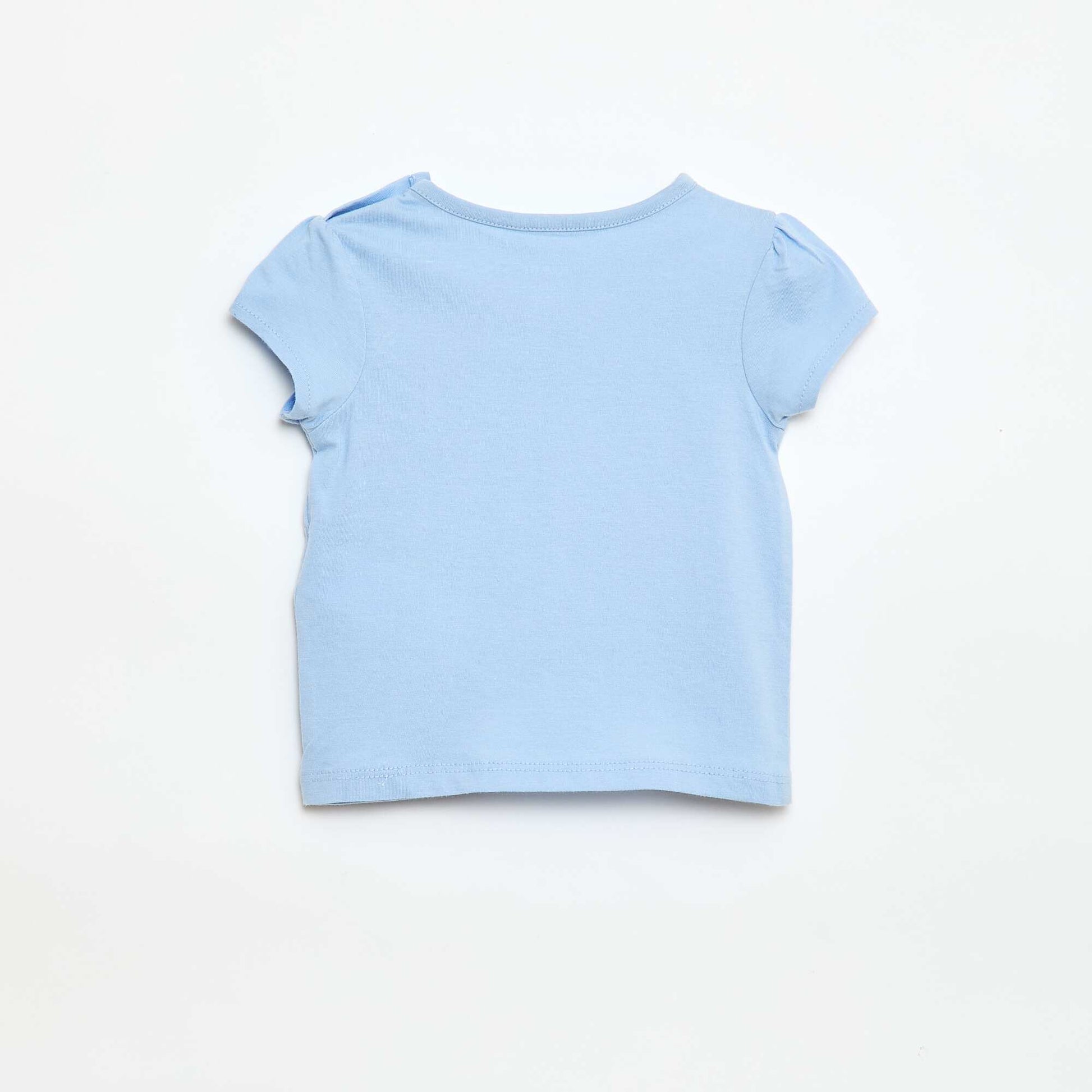 Camiseta de punto con mangas cortas AZUL