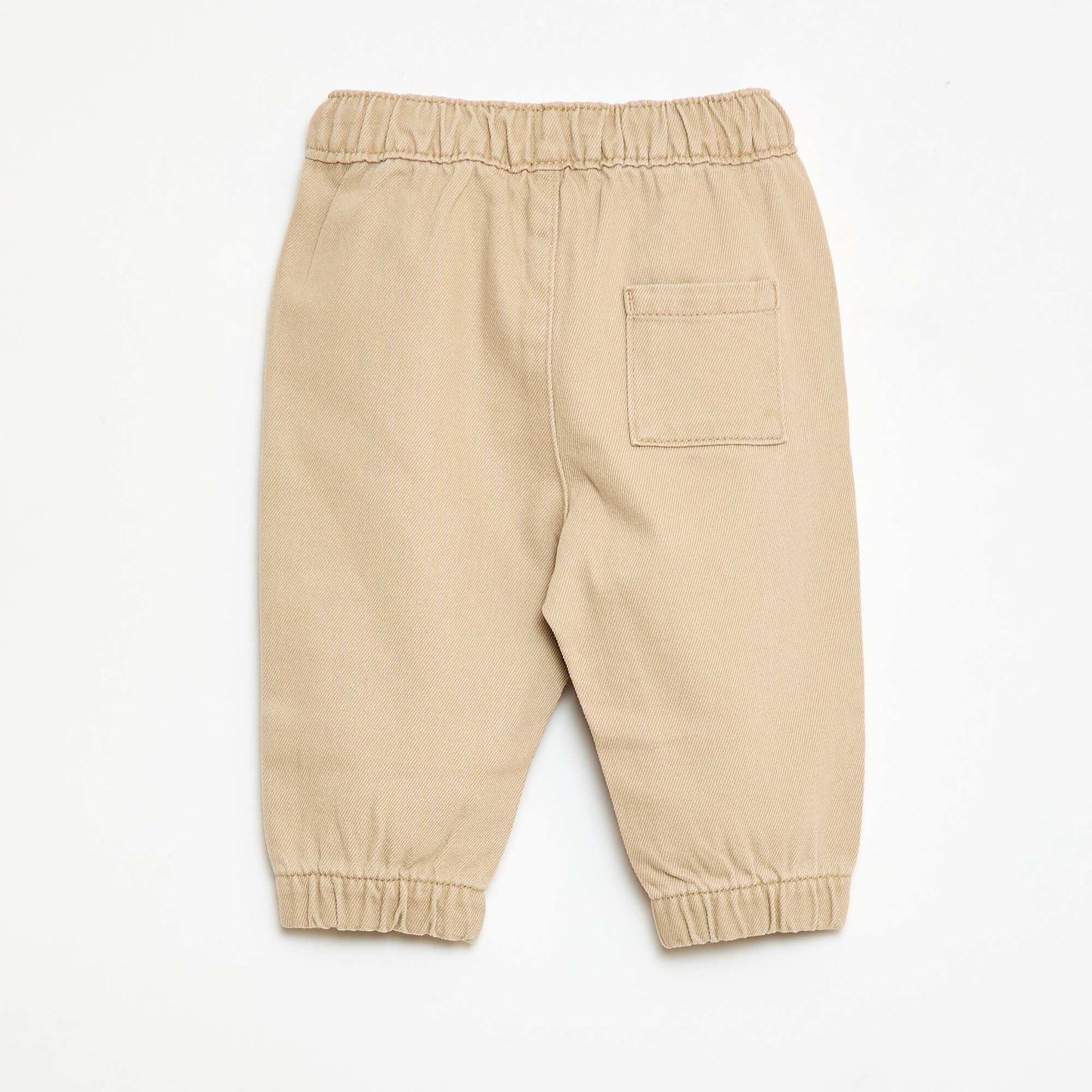 Pantalón liso corte relax fit BEIGE