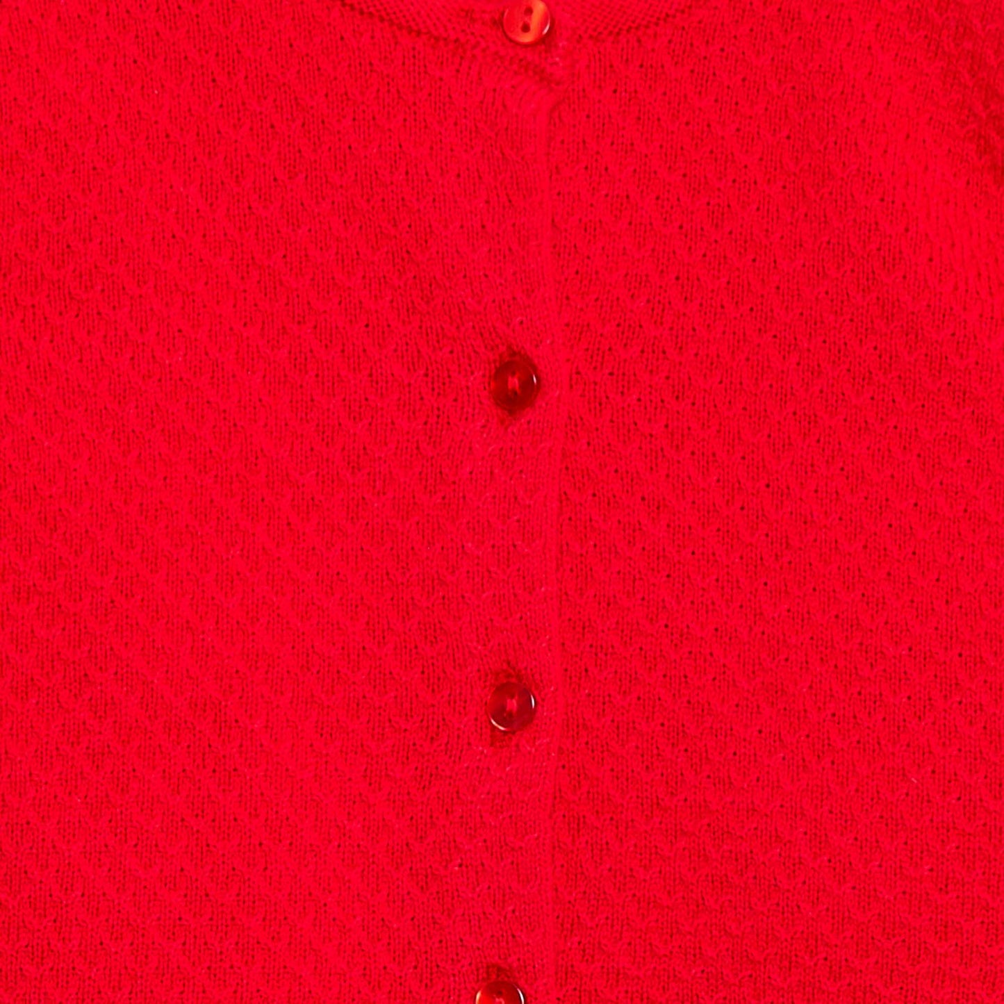 Cárdigan de punto musgo liso ROJO