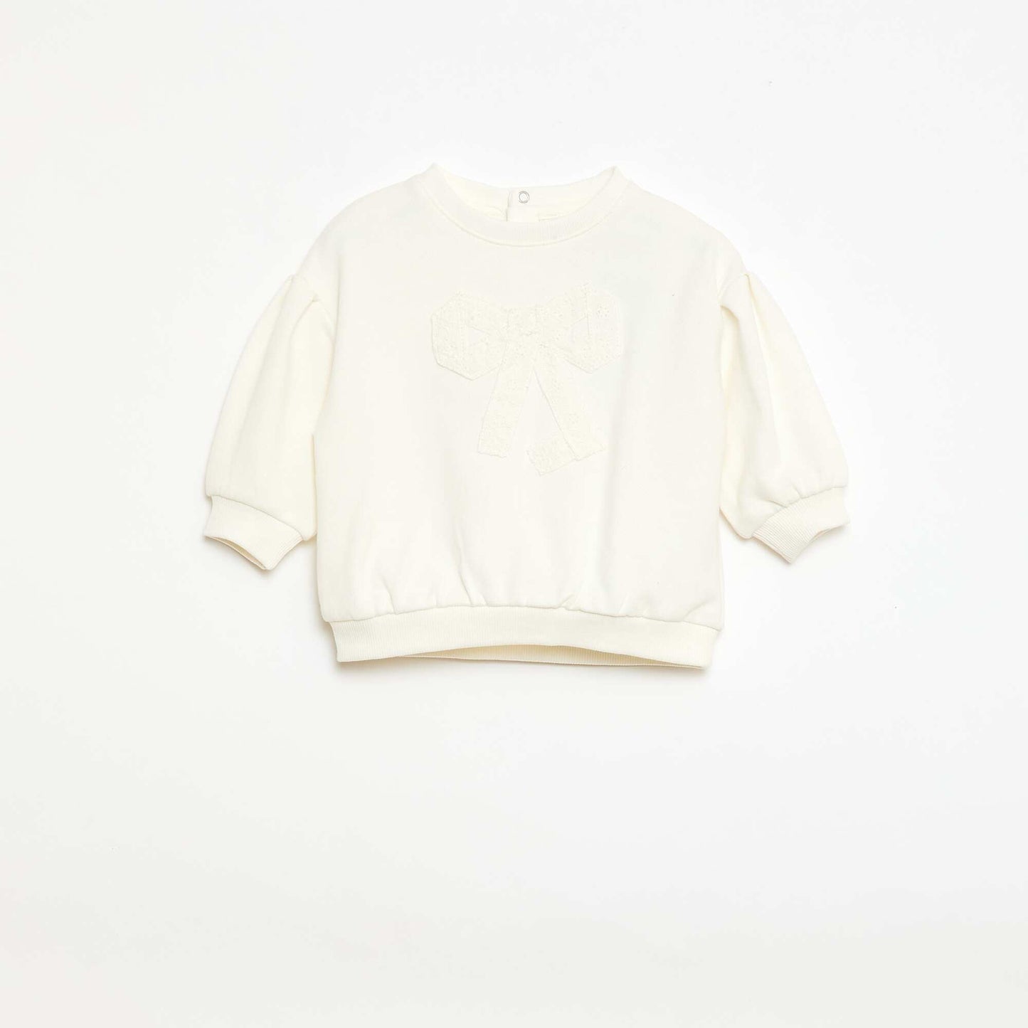 Buzo de algodón con diseño en la parte delantera BLANCO