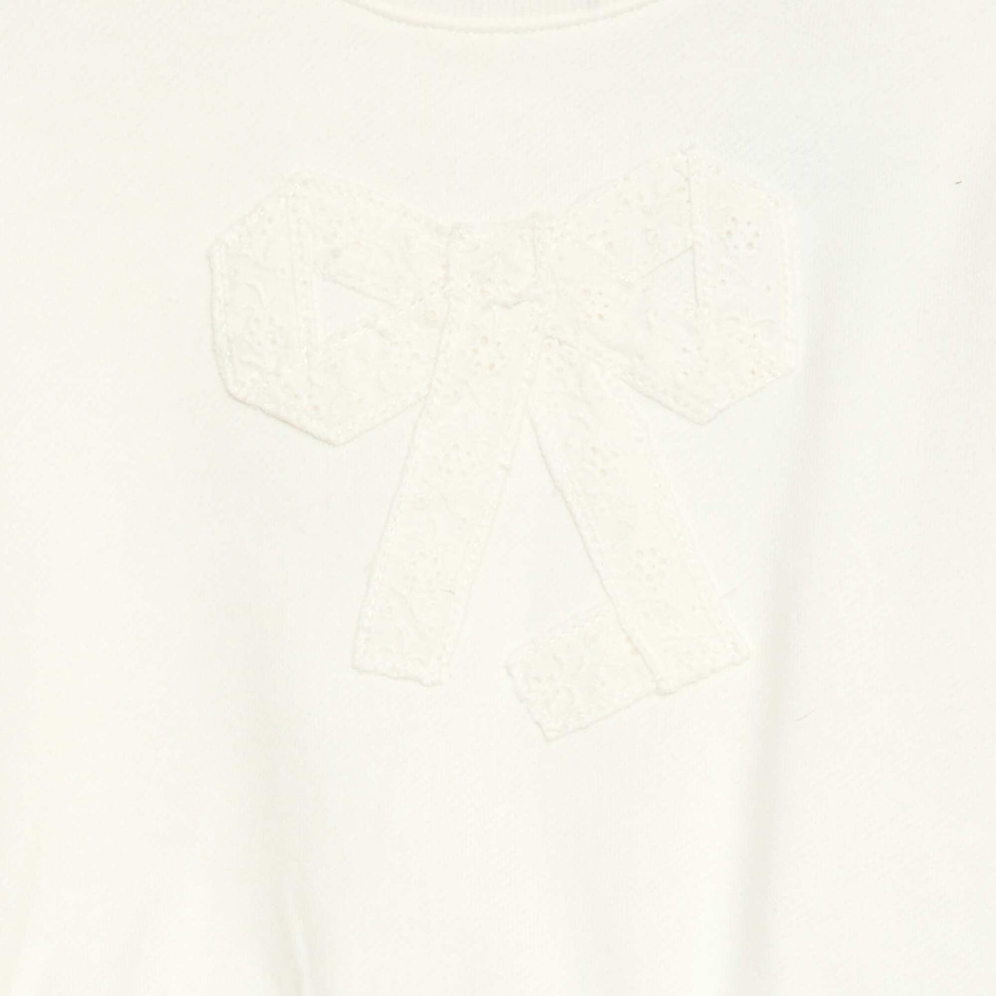 Buzo de algodón con diseño en la parte delantera BLANCO